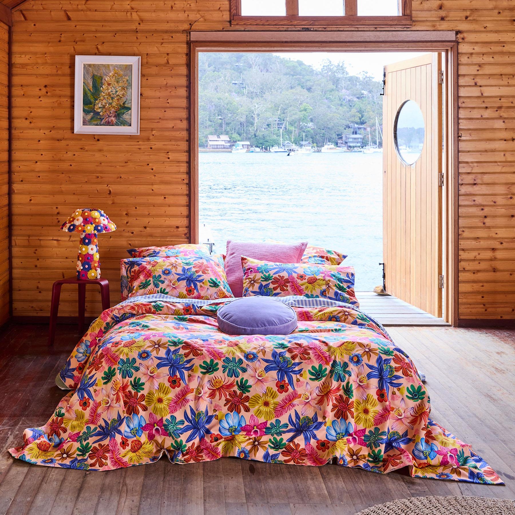 Cotton Quilt Cover - Wild Flowers In Bloom