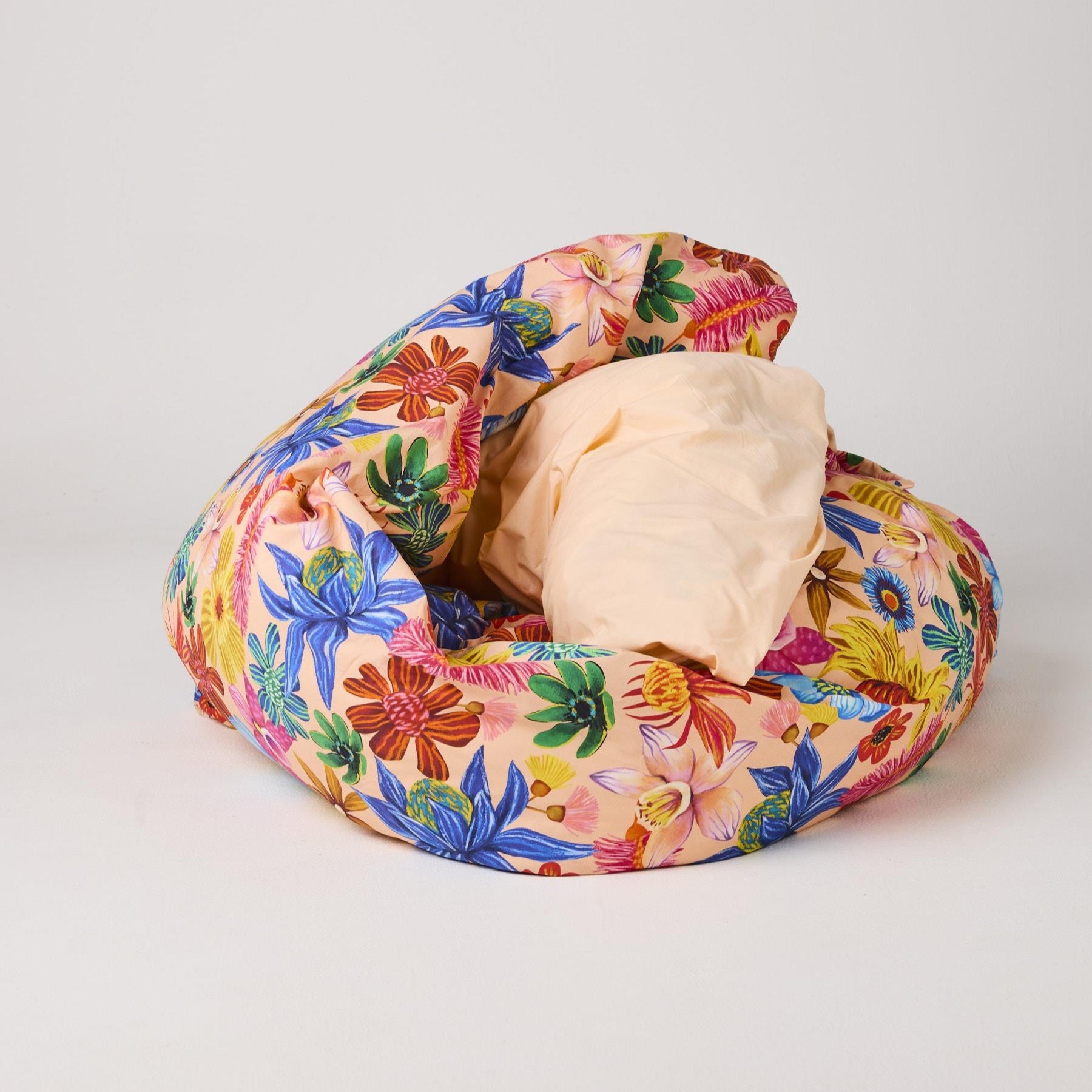 Cotton Quilt Cover - Wild Flowers In Bloom