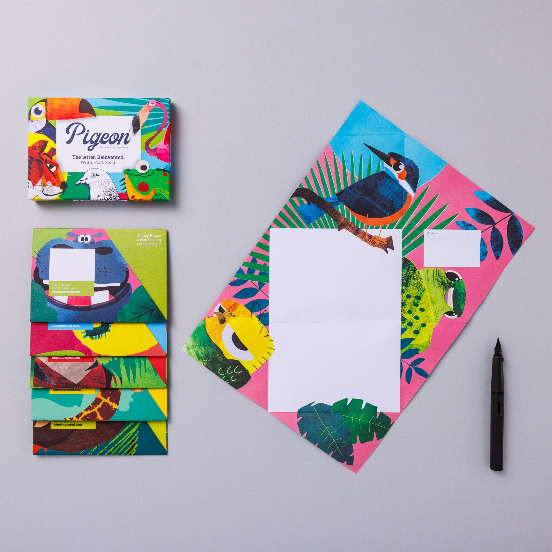 Folding Stationery Letter Pack - Wild Lives