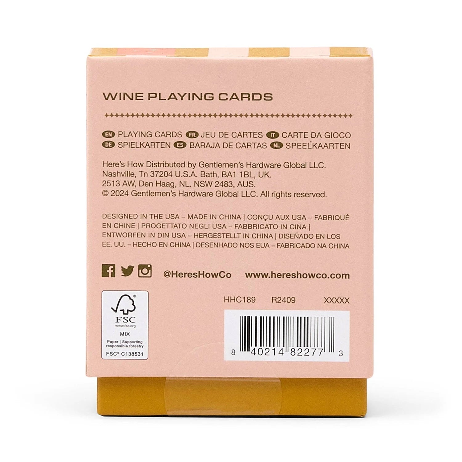 Playing Cards - Wine