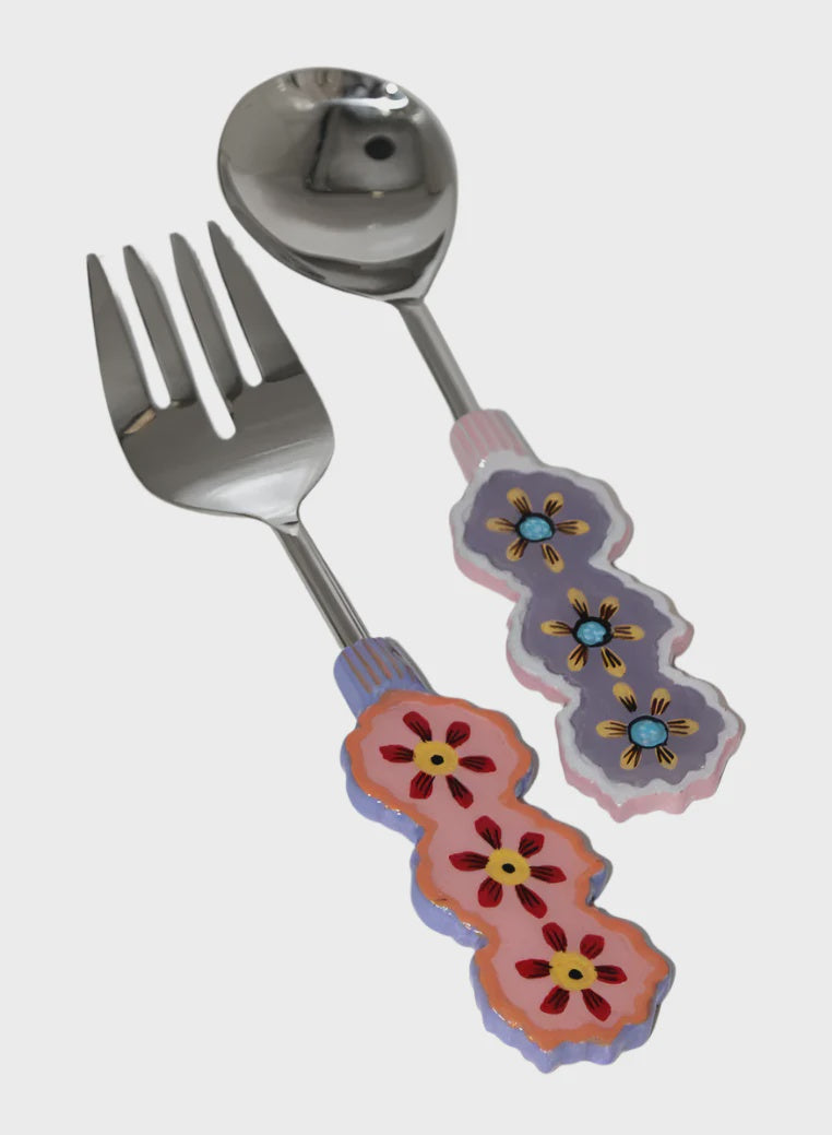 Zinnia Salad Servers