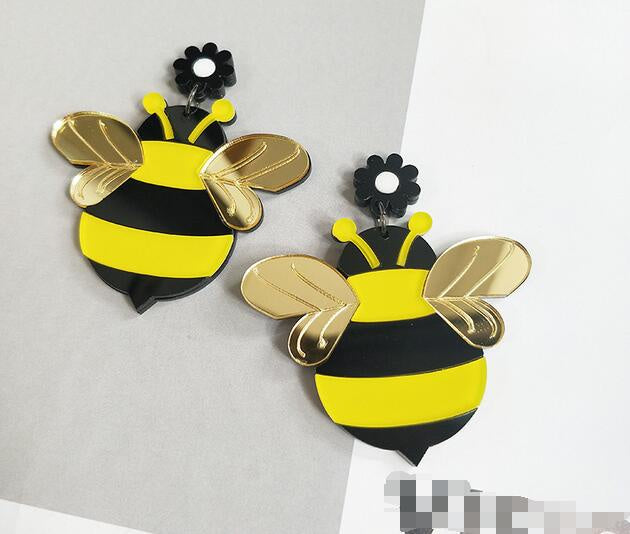 Large Bee Earrings