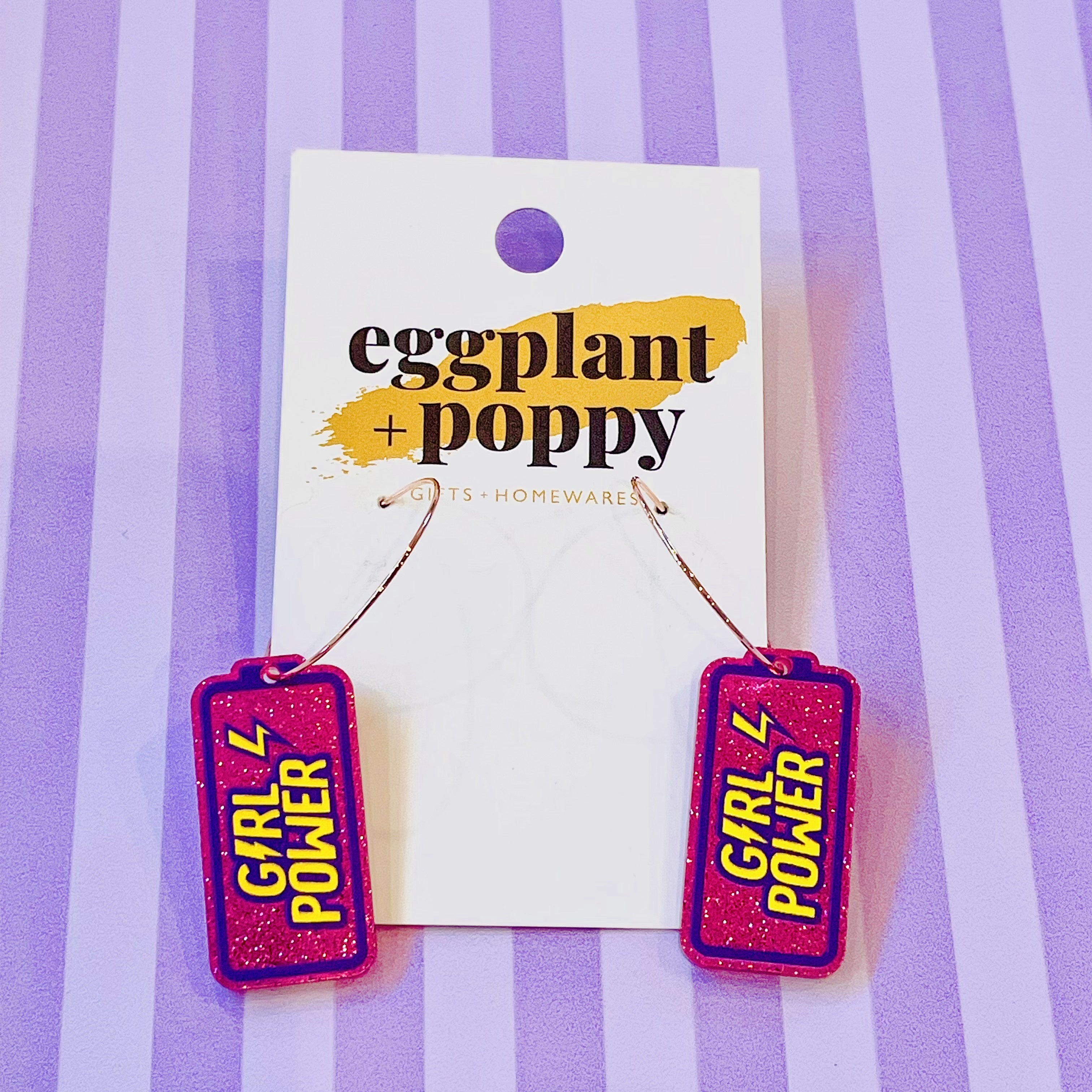 Girl Power Hoop Earrings