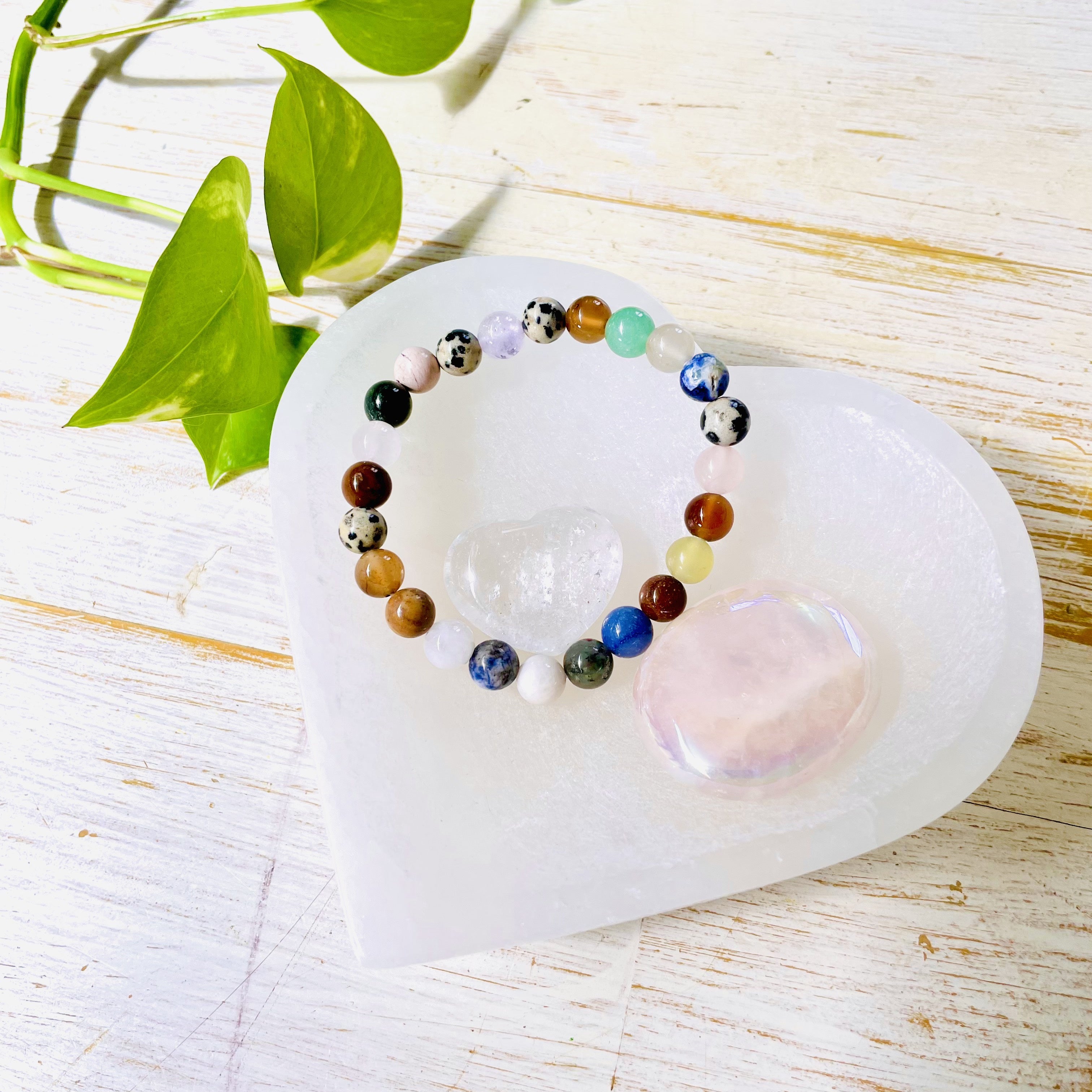 Selenite Heart Trinket Bowl