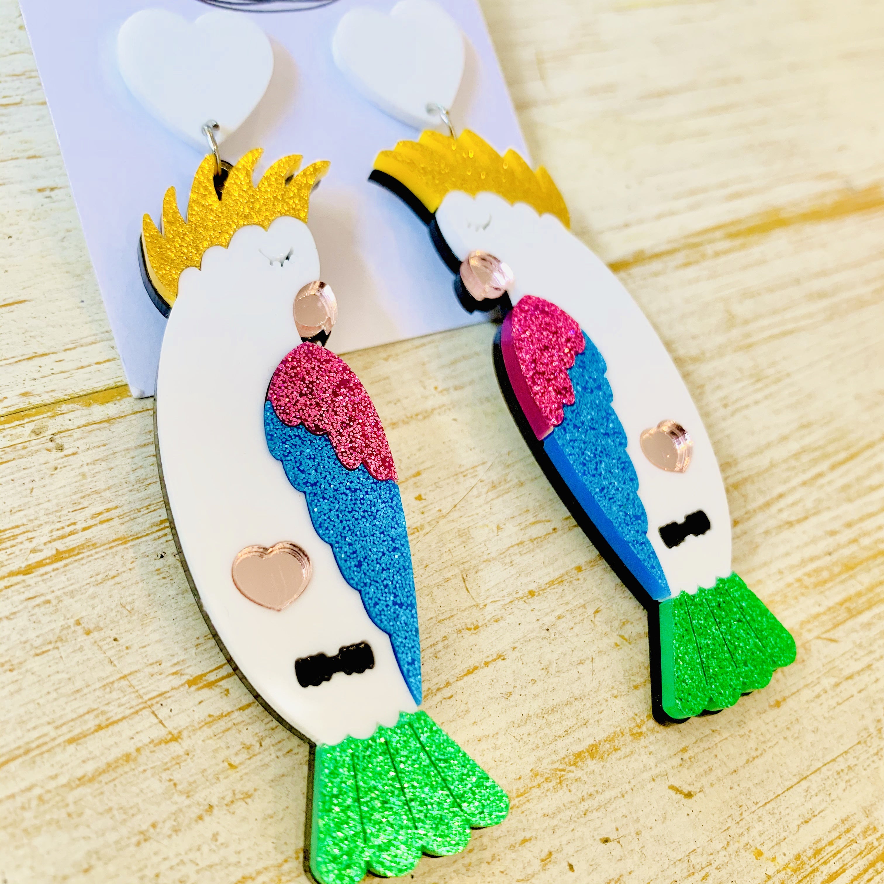 Pretty Cockatoo Earrings