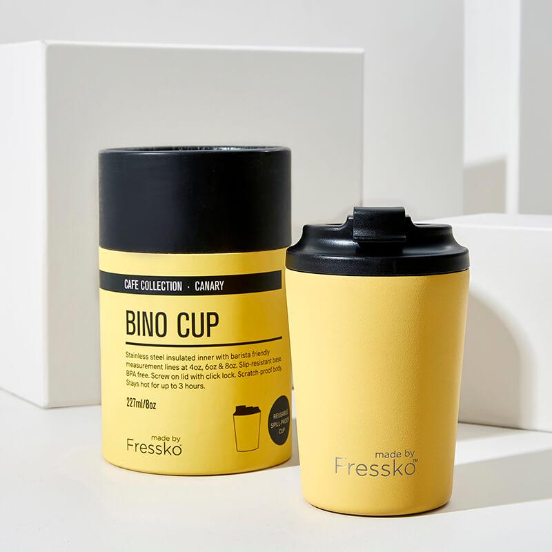 Bino Coffee Cup - 8oz Canary Yellow