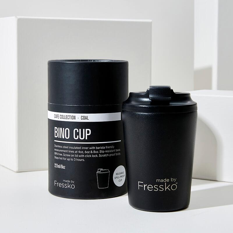 Bino Coffee Cup - 8oz Black