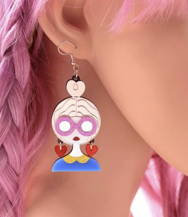 Girl With Bun Earrings