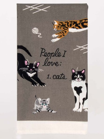 Tea Towel - I Love Cats