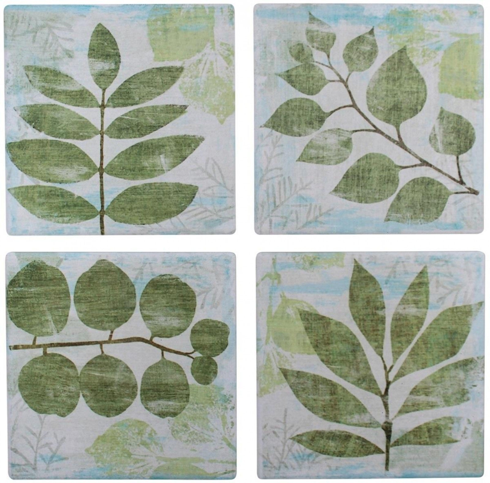 Coasters - Green Leaves