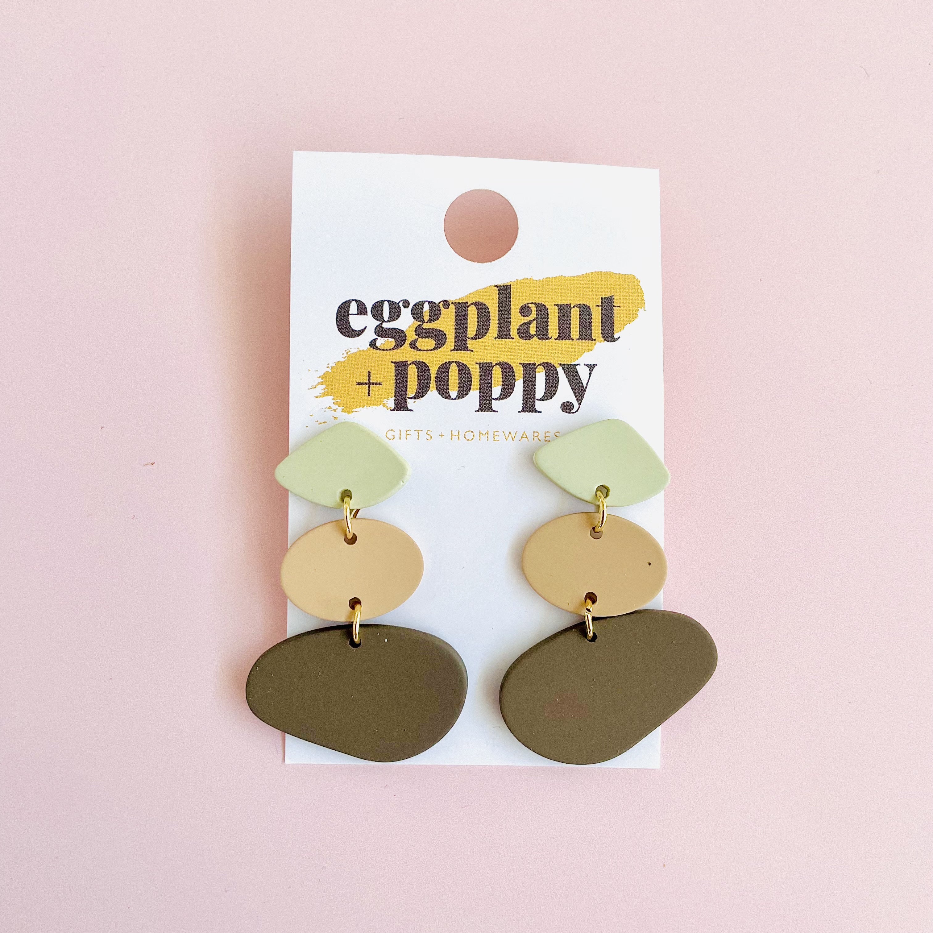 Art Earrings - Earthy Shapes