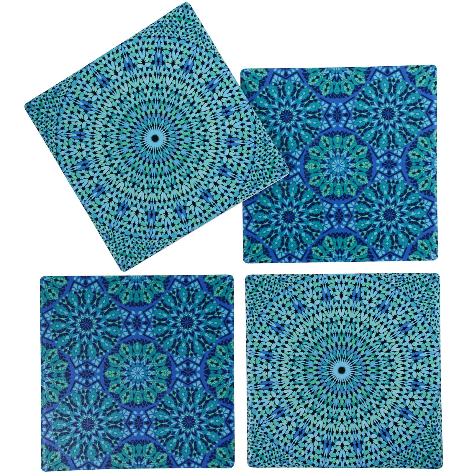 Ceramic Coasters - Aquamarine
