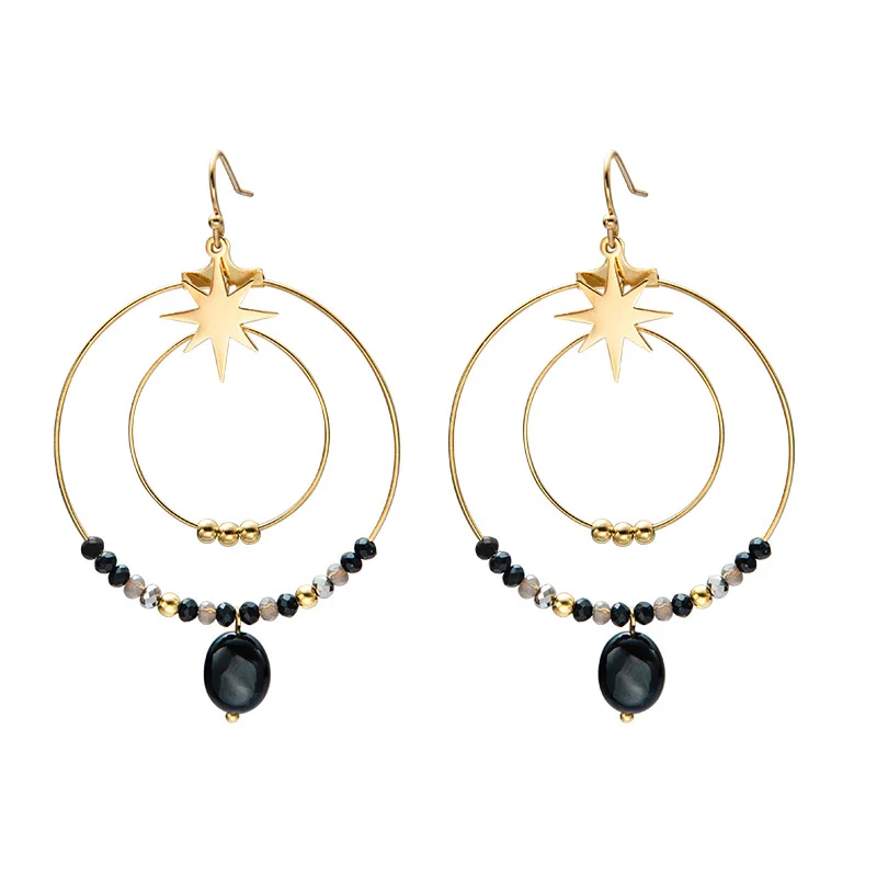 Northern Star Hoop Earrings