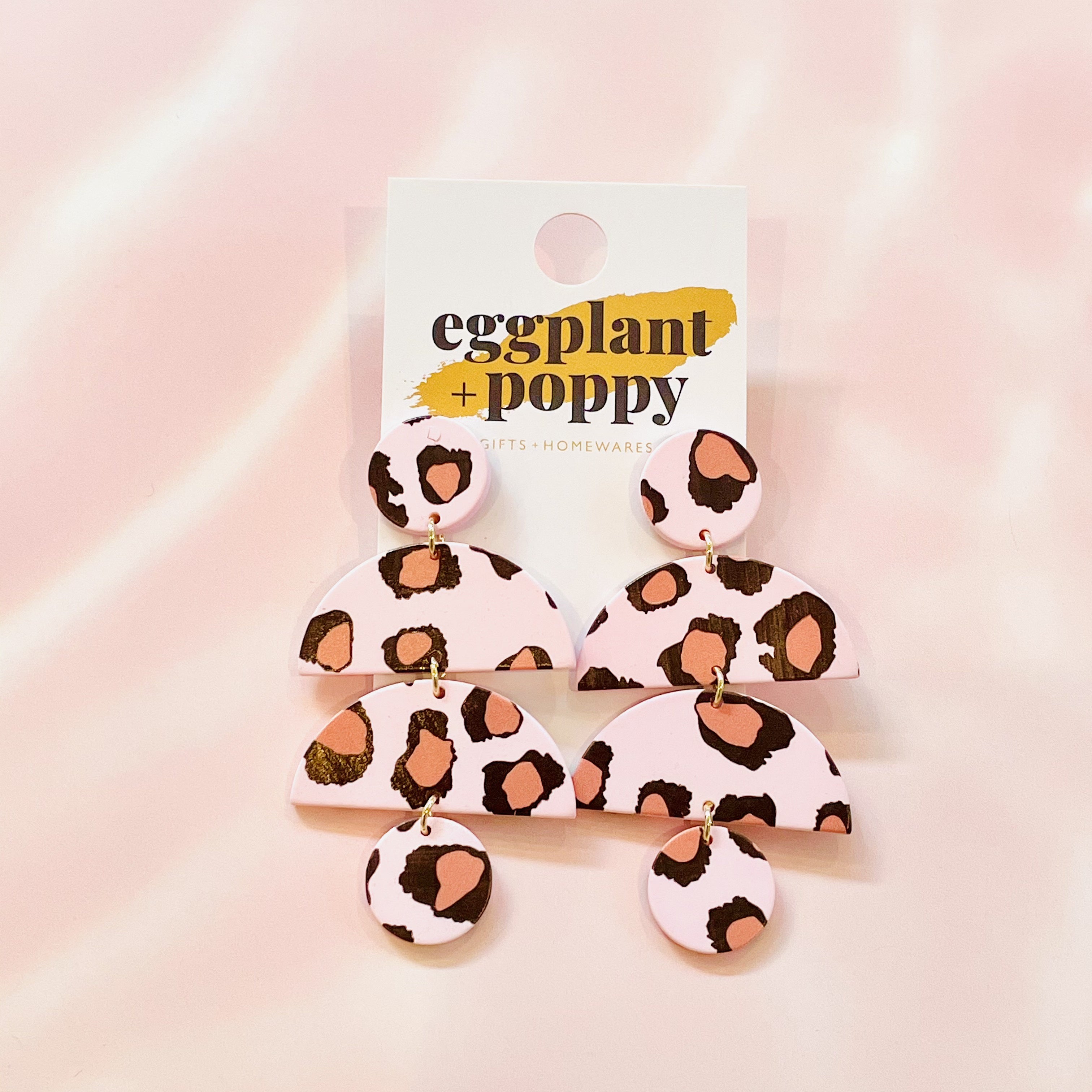 Art Earrings - Leopard Shapes