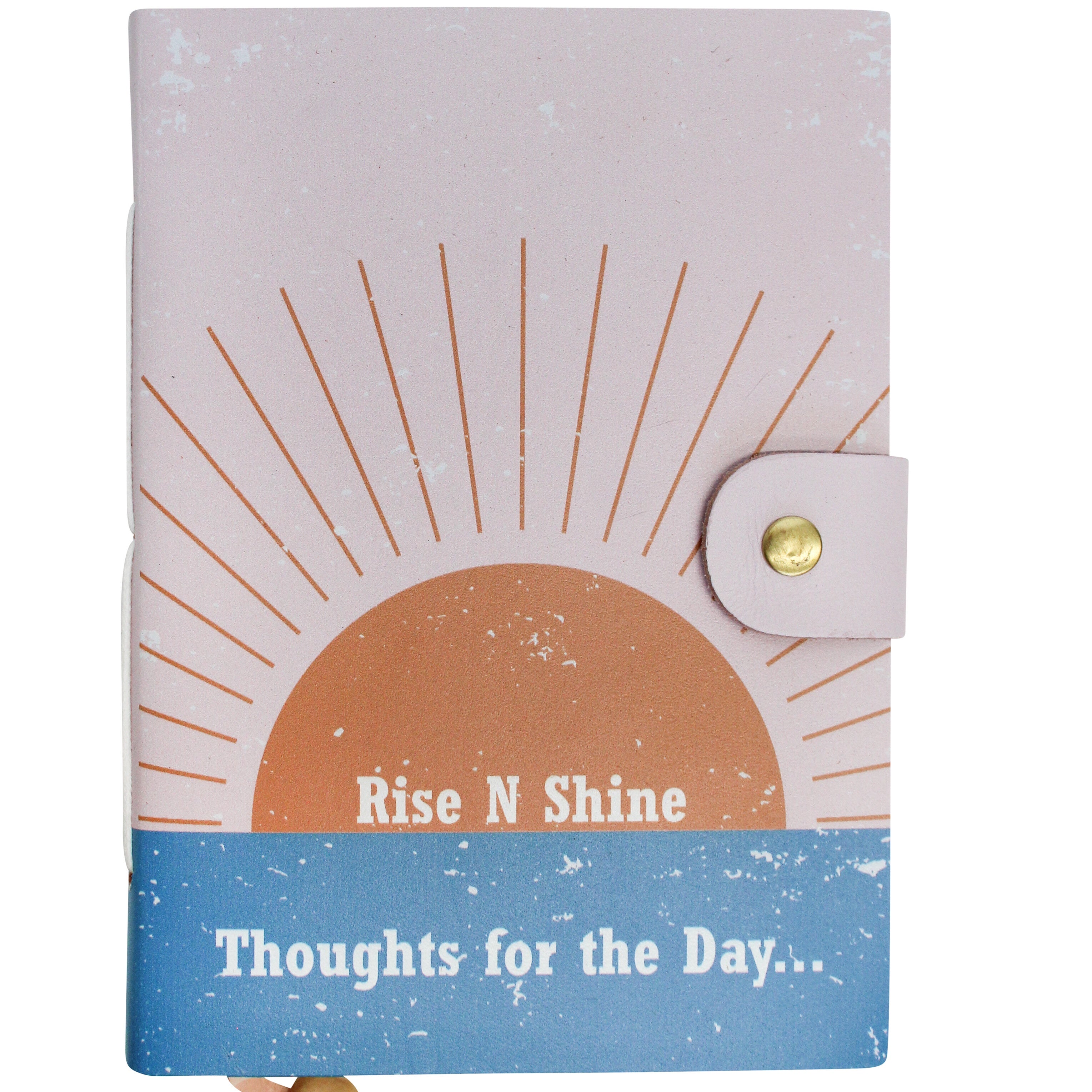 Leather Notebook - Rise & Shine