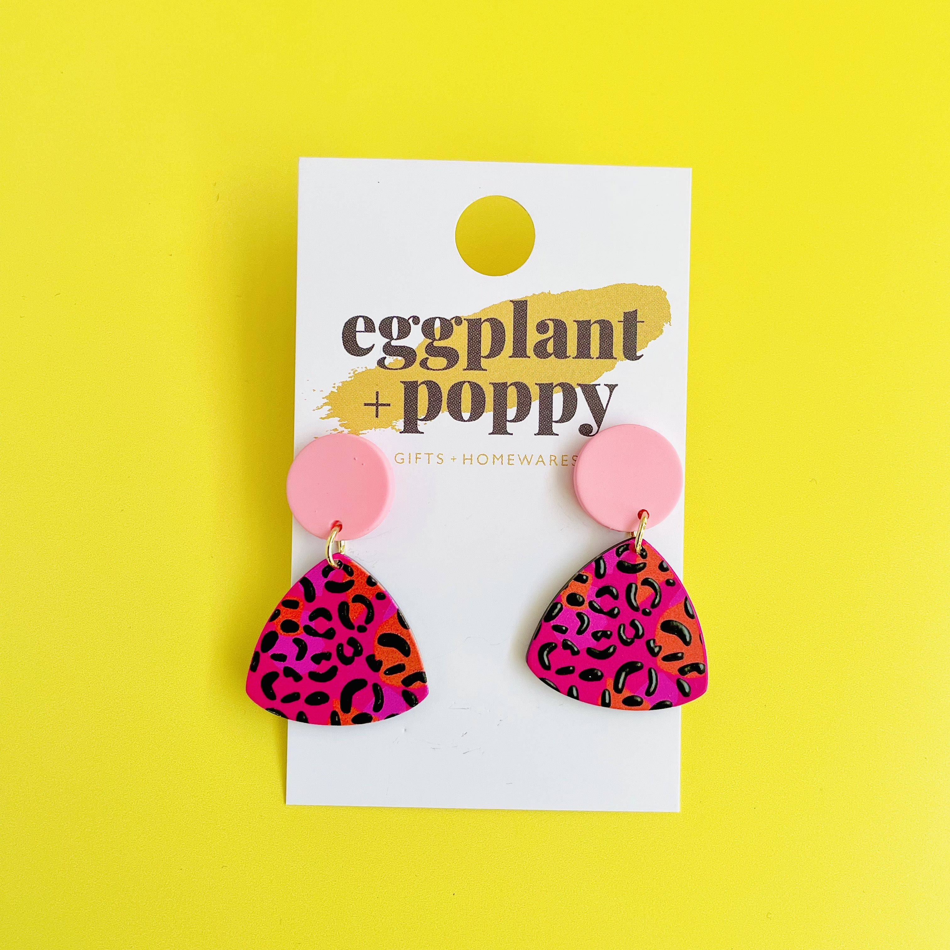 Hot Pink Leopard Shapes