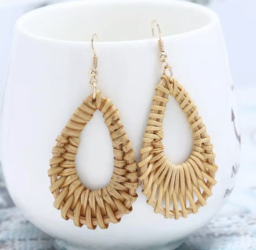 Rattan Earrings