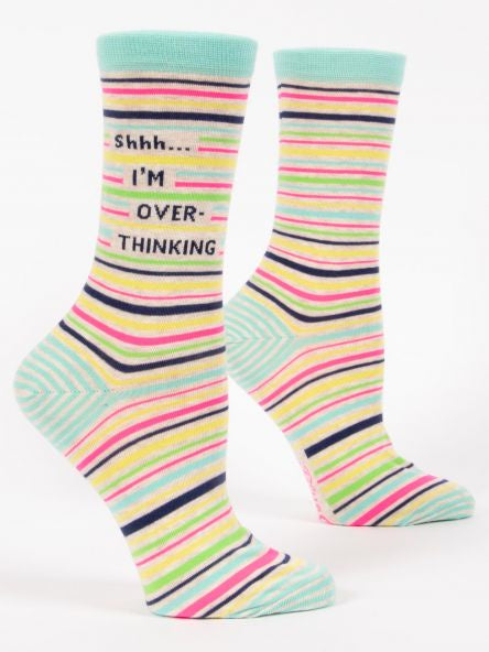 Women's Socks - Shhh...I'm Overthinking