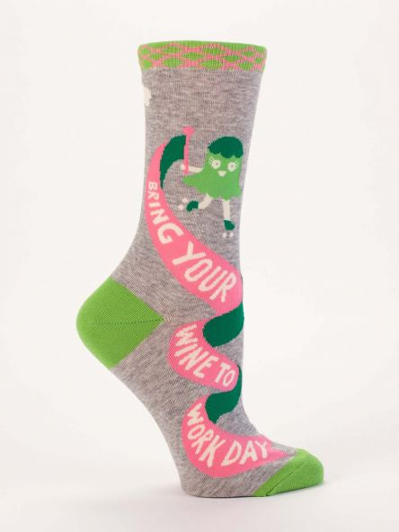 Women's Socks - Bring Wine To Work Day