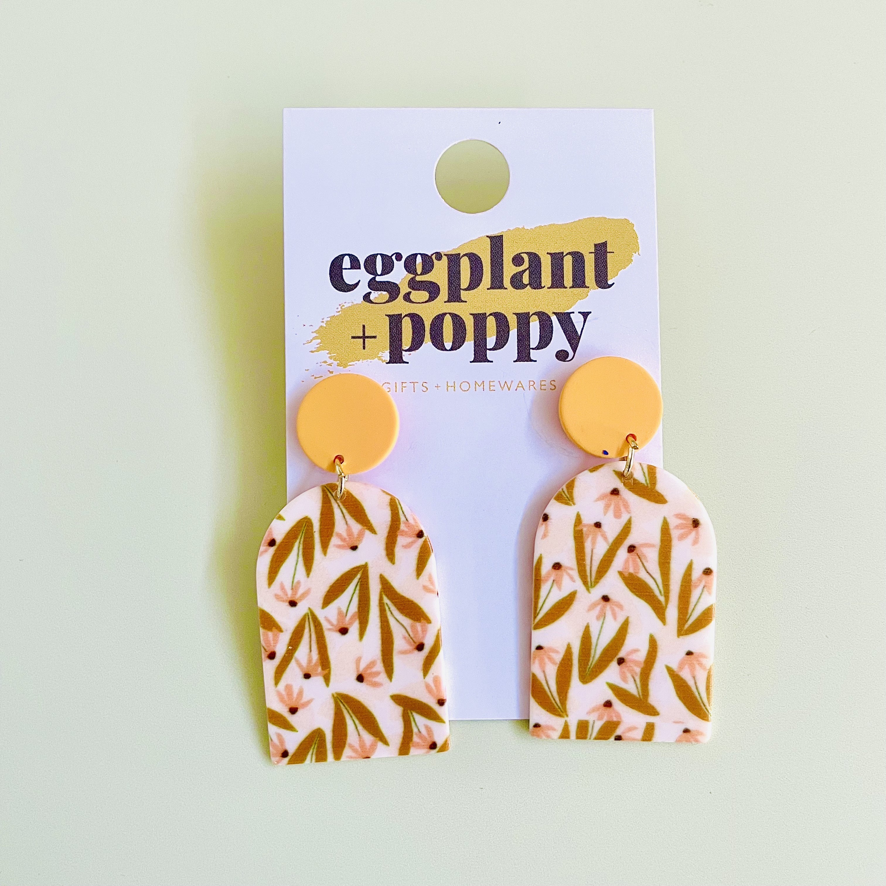 Art Earrings - Native Florals