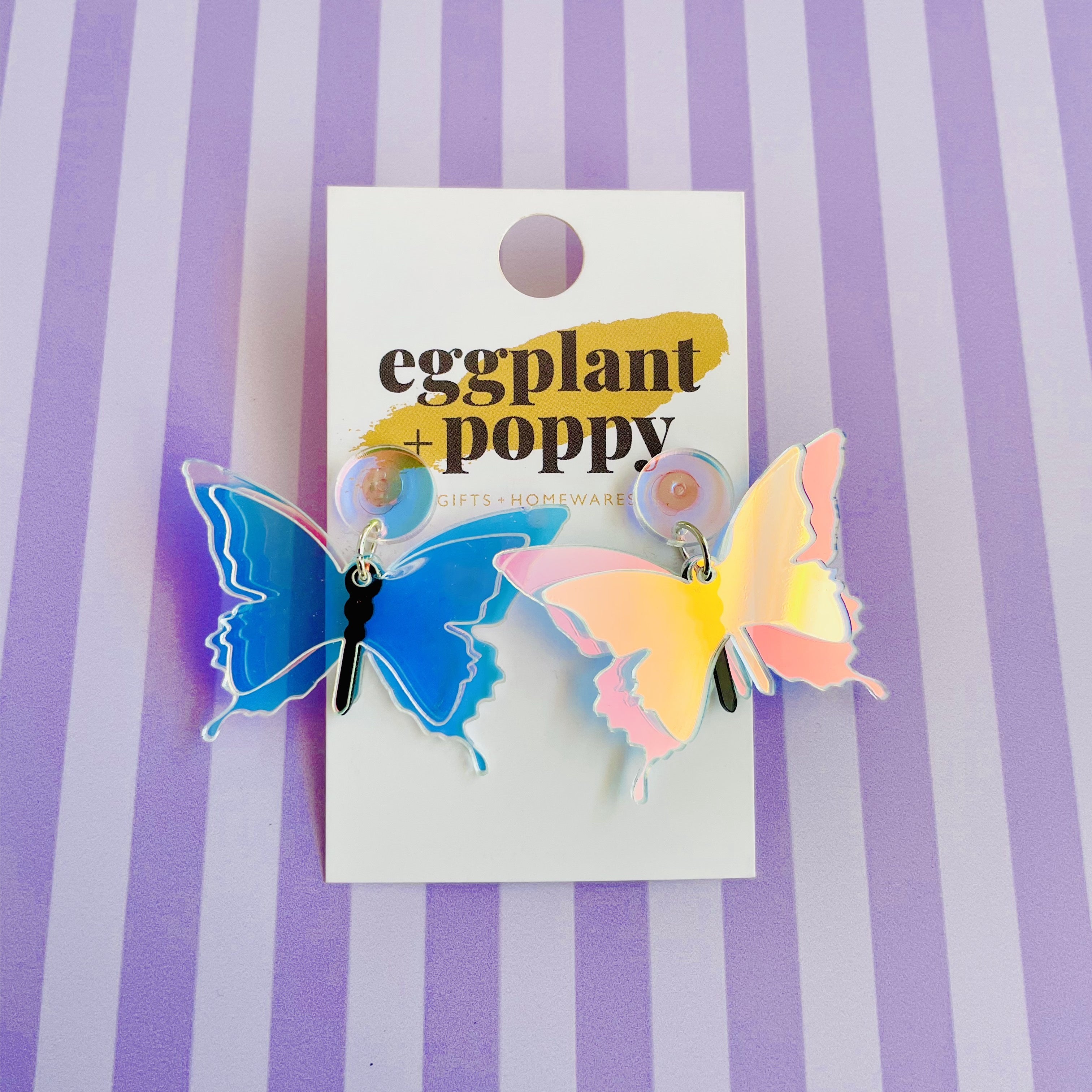 Holographic Butterfly Earrings