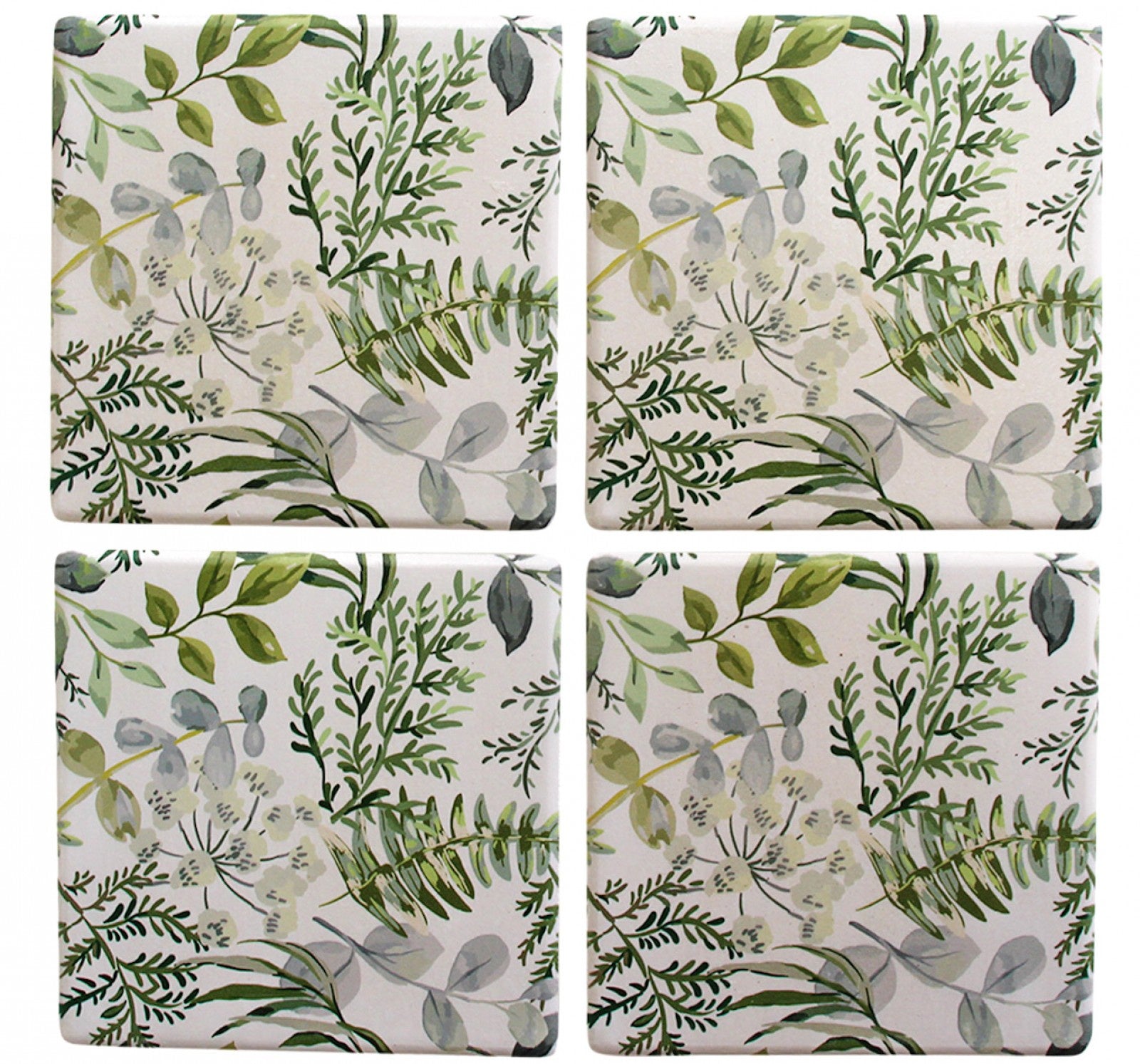 Ceramic Coasters - Mixed Leaf