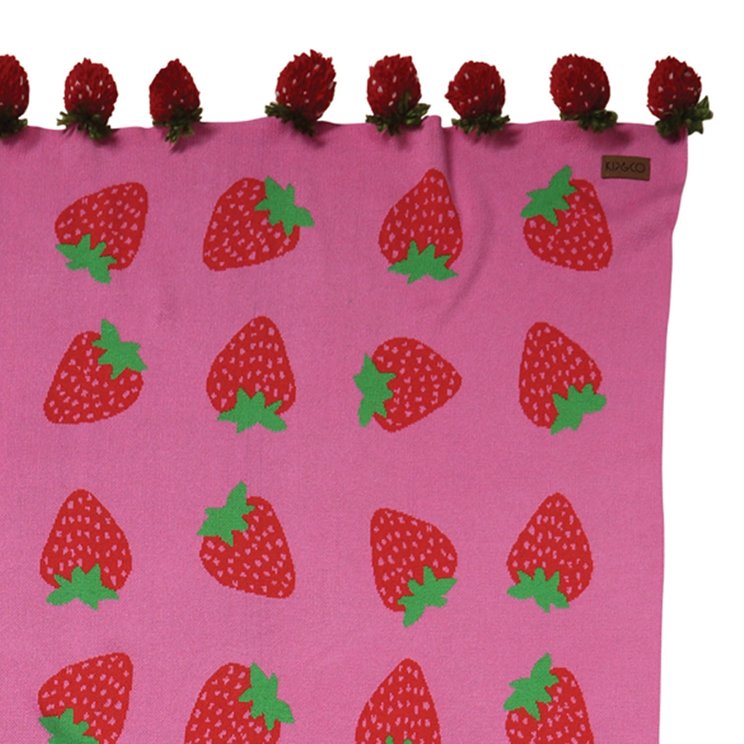Knitted Blanket - Strawberry Delight