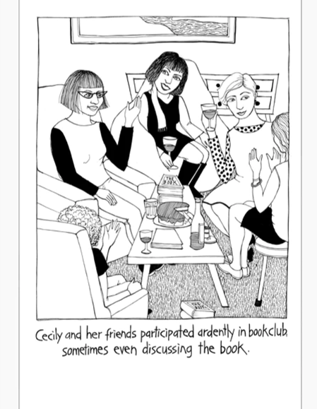Cecily Tea Towel - Book Club