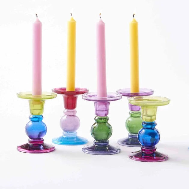Rose with a Twist Candlestick - set of 2