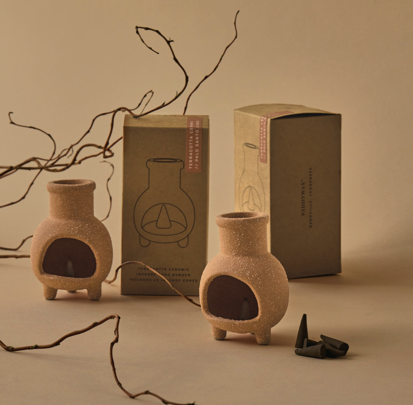 Chiminea Ceramic Incense Cone Holder