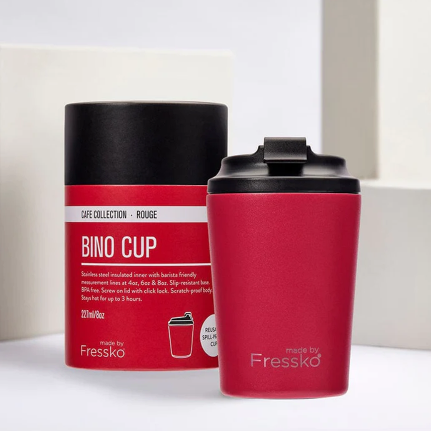 Bino Coffee Cup - 8oz Rouge