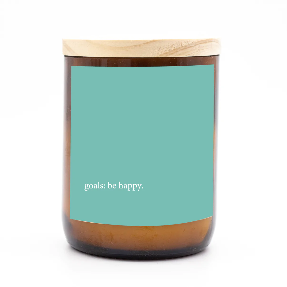 Commonfolk Candle: Goals: Be Happy