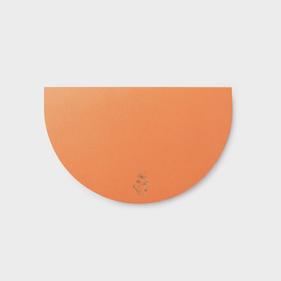 Half Moon Notepad - Mushroom