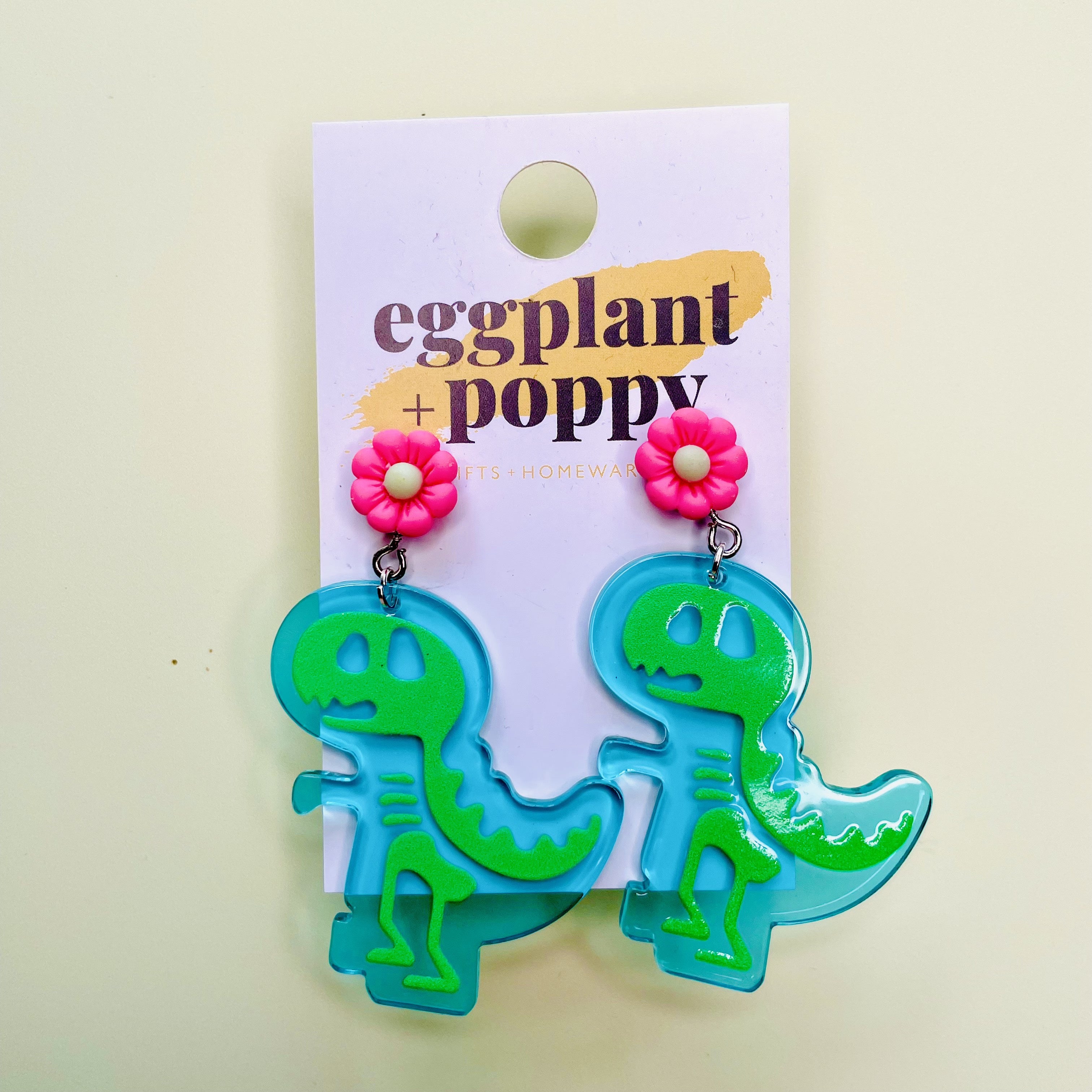 Dinosaur Skeleton Earrings
