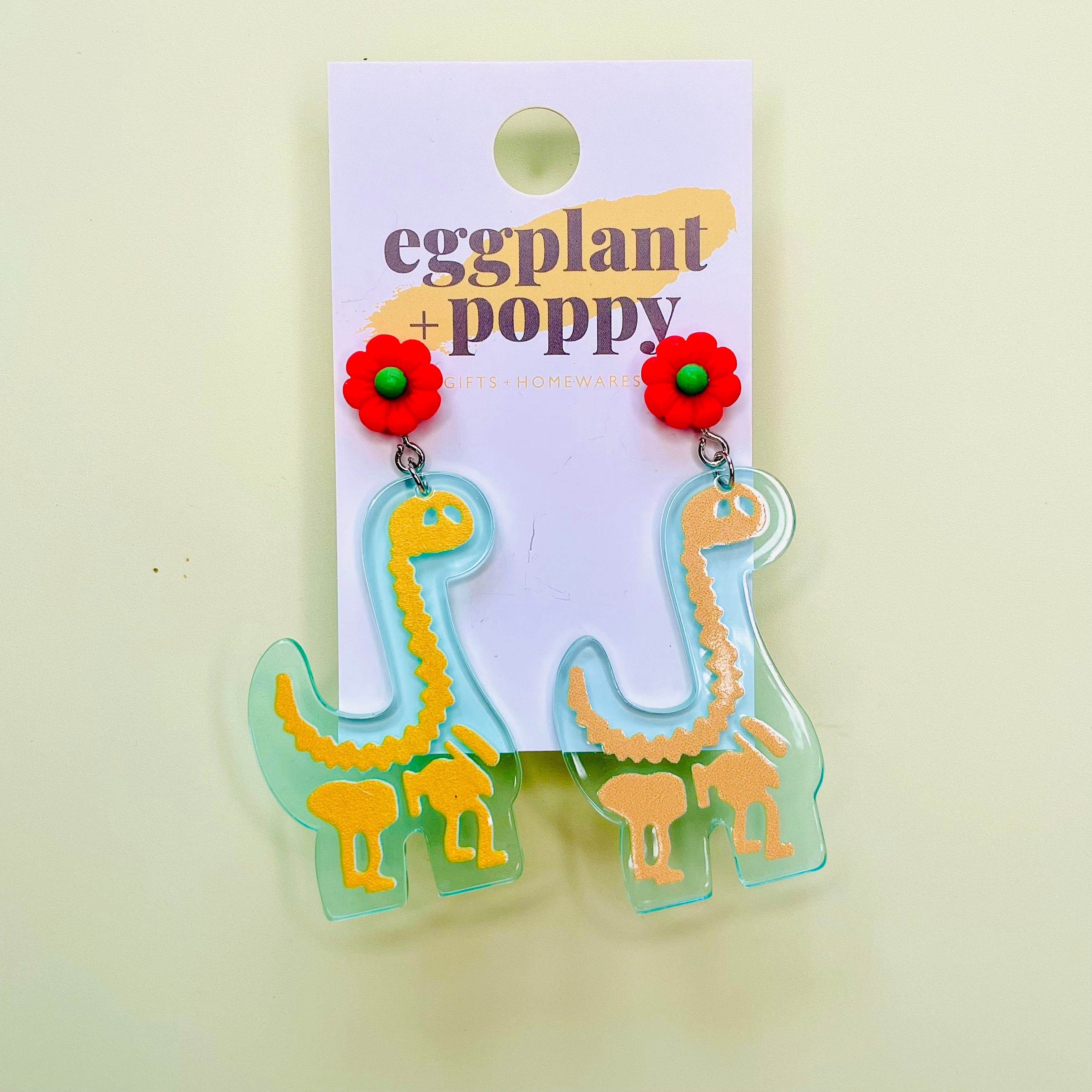 Dinosaur Skeleton Earrings