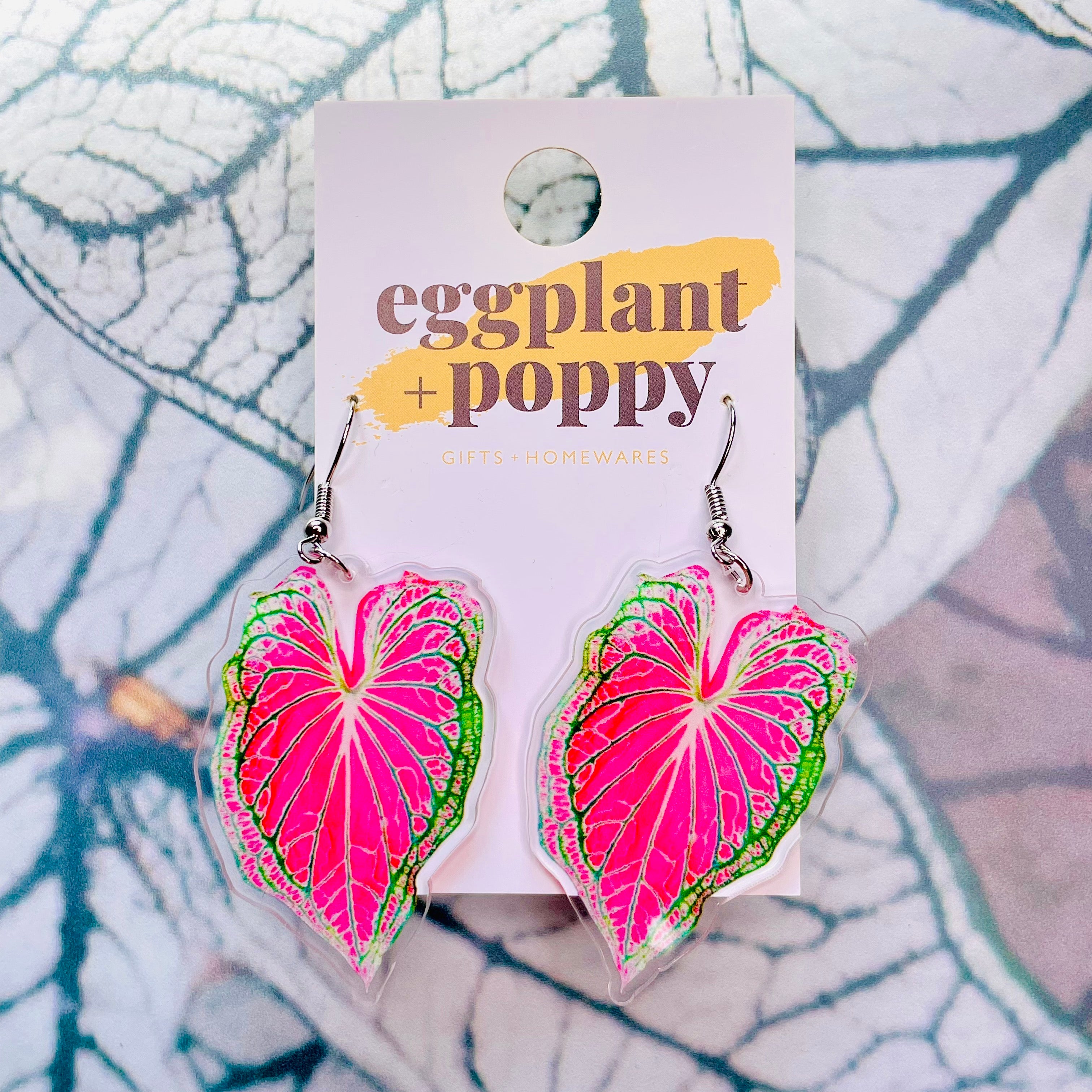 Caladium Earrings