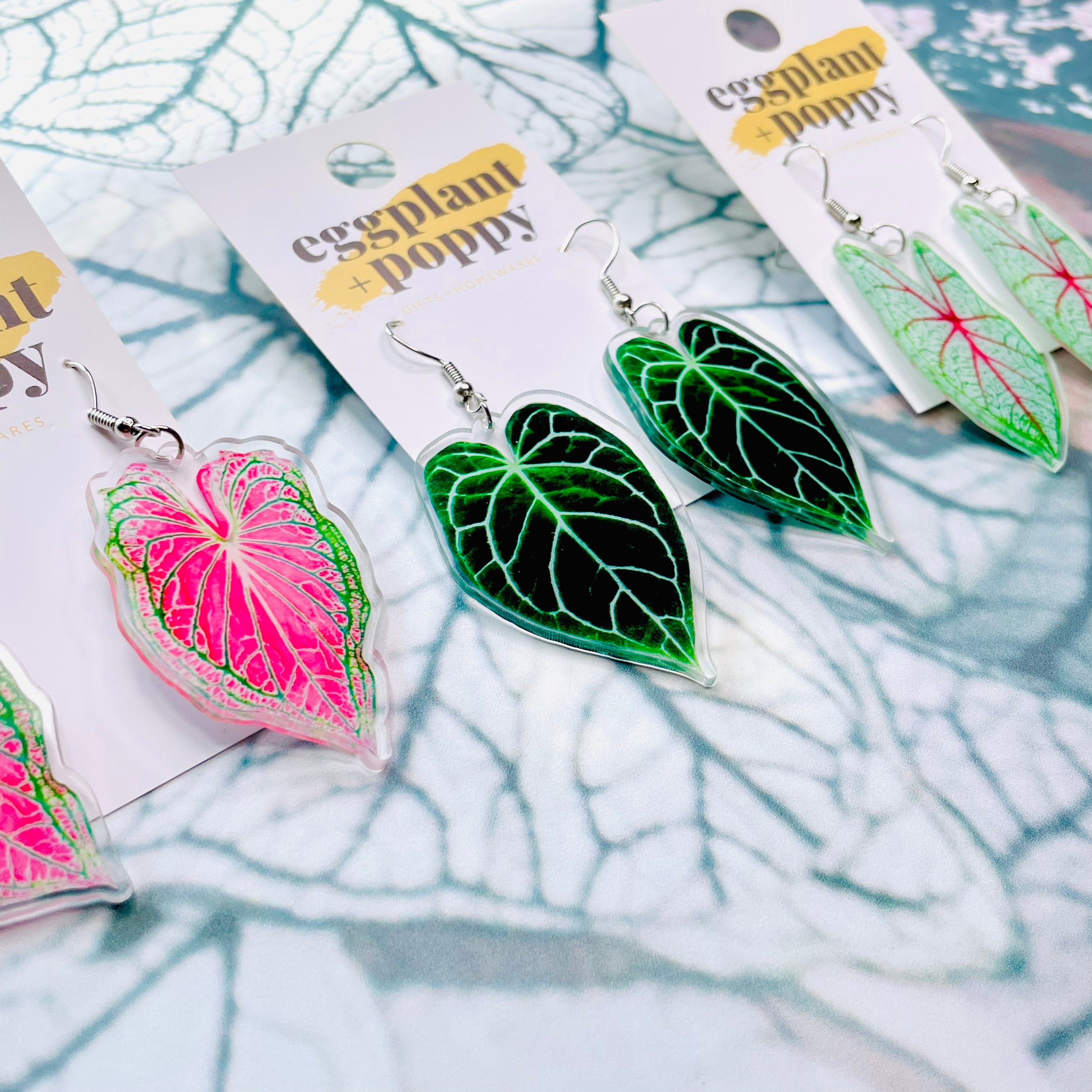 Caladium Earrings