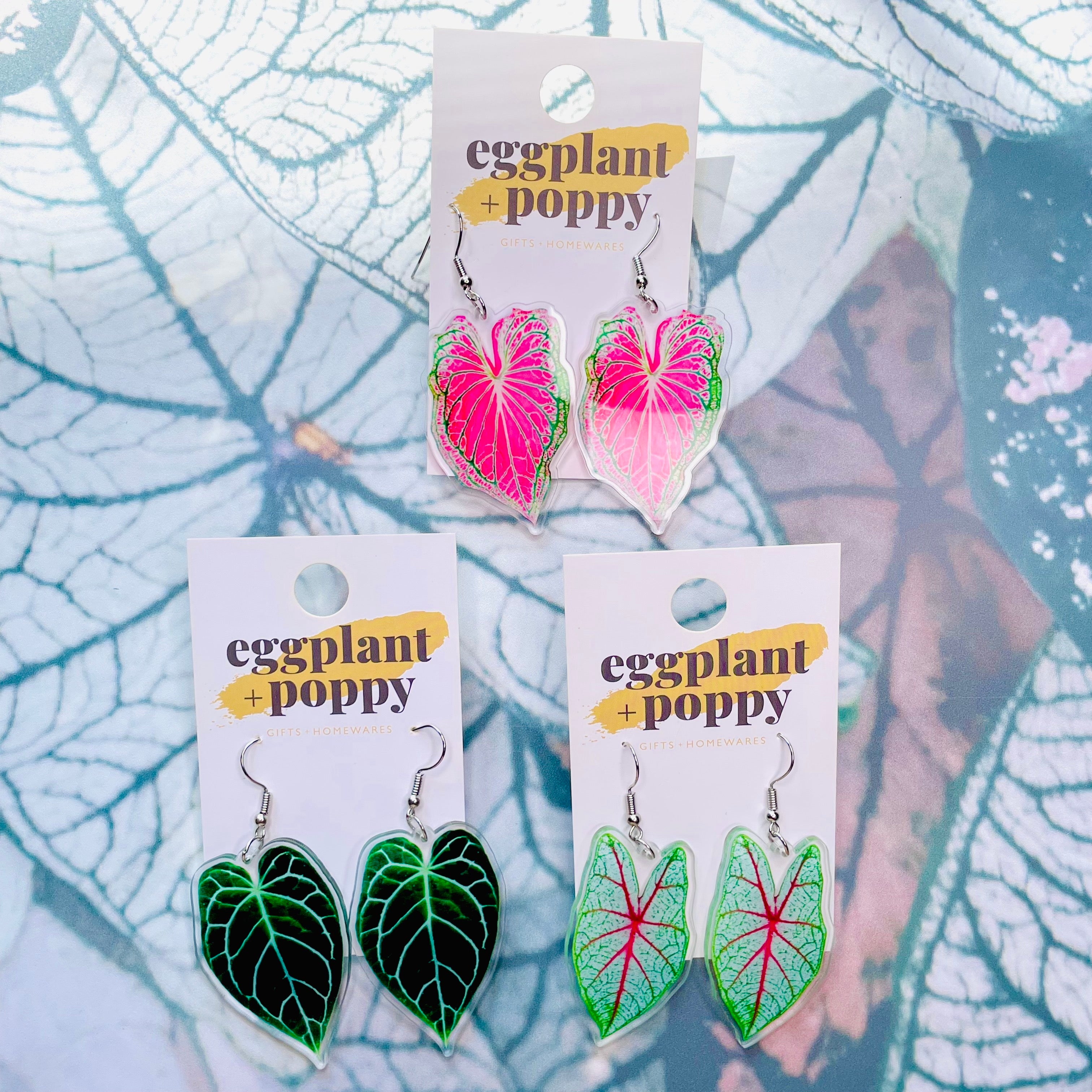 Caladium Earrings