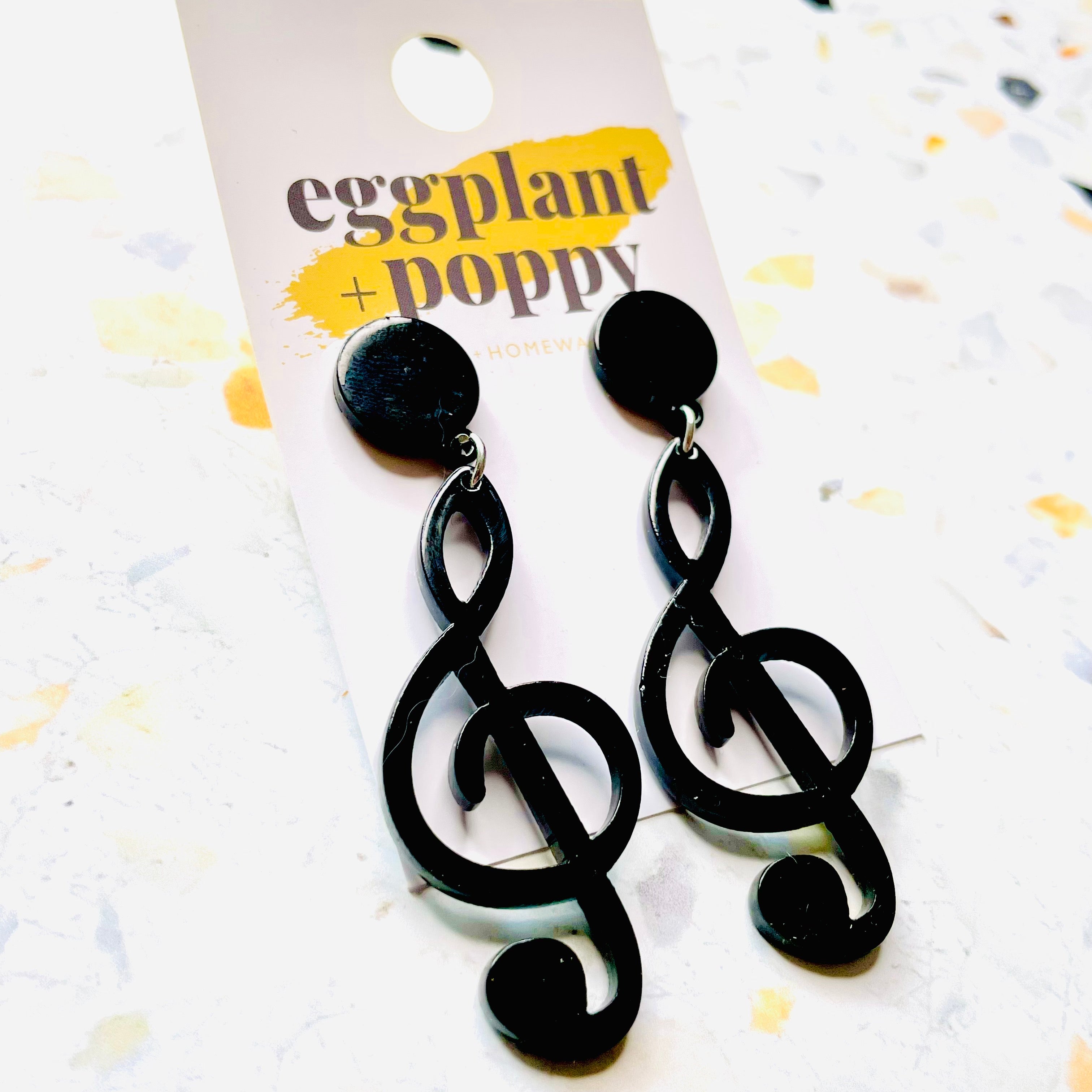 Music Note Earrings