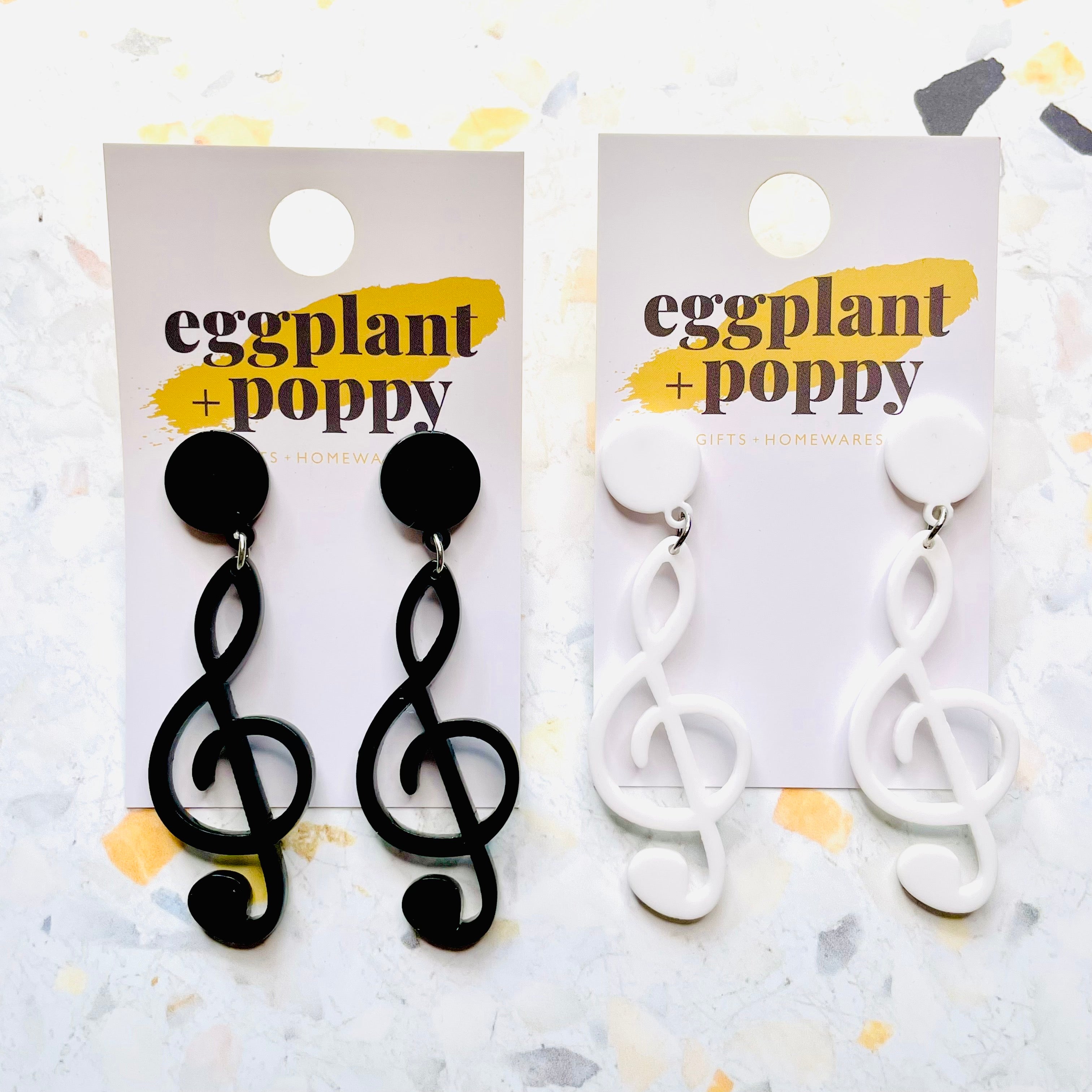 Music Note Earrings