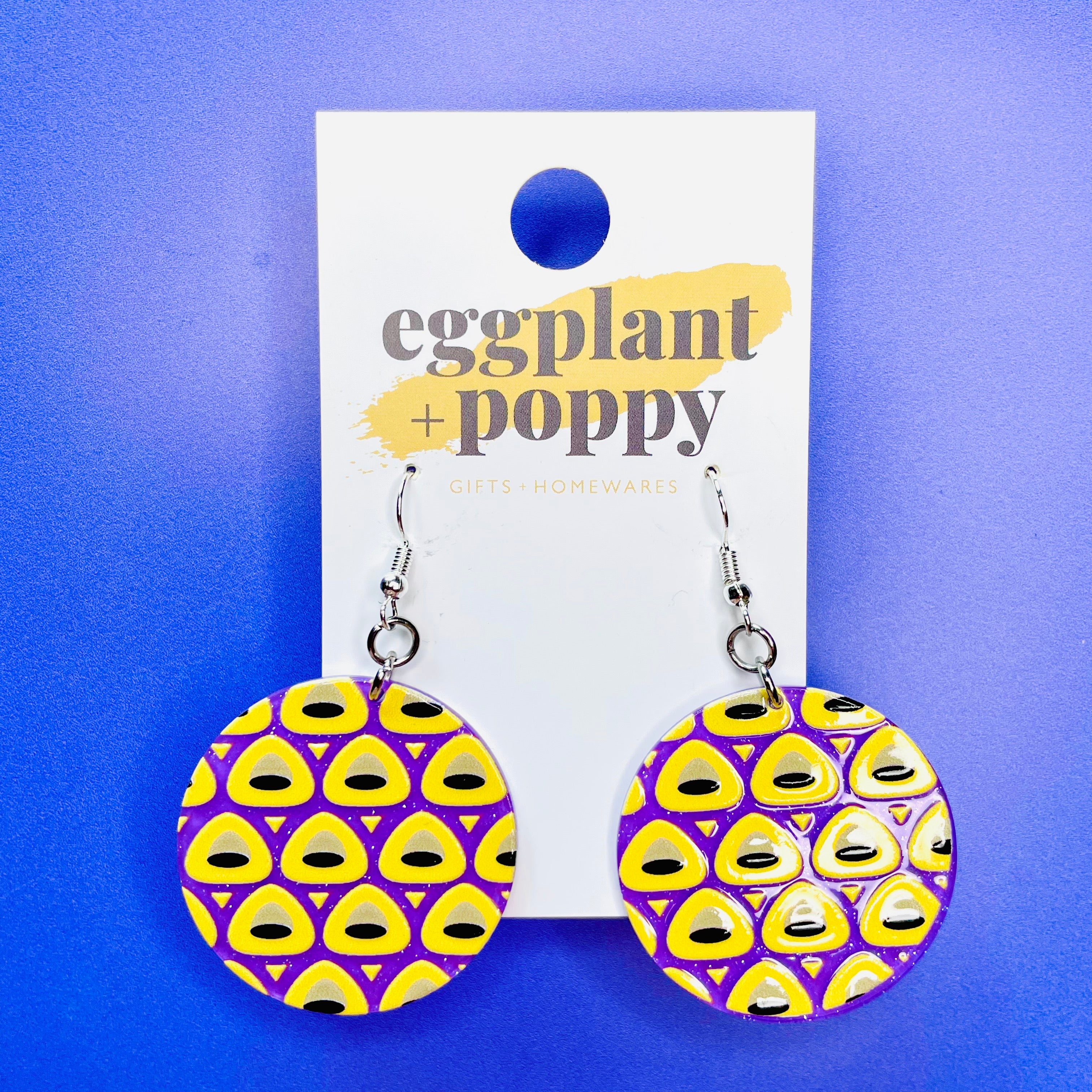 Colourful Disc Earrings