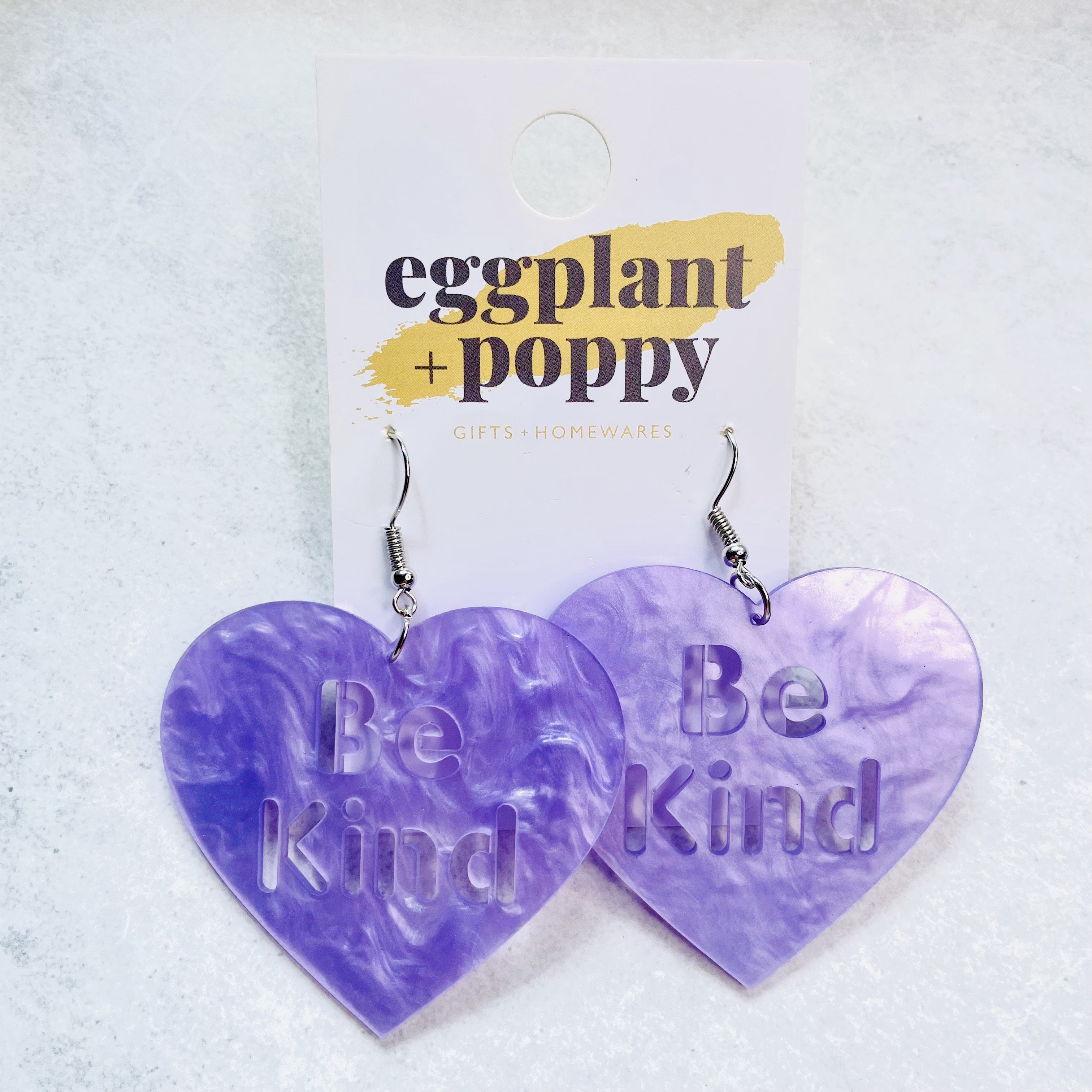 Be Kind Heart Earrings