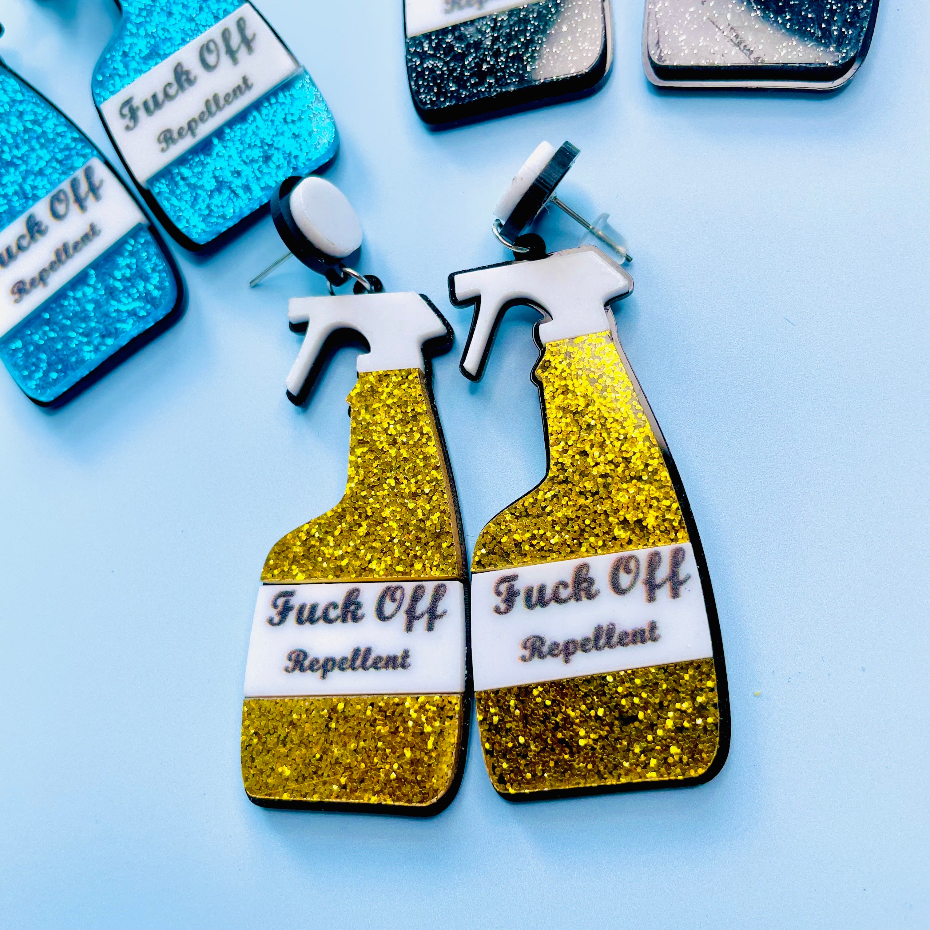 Spray Bottle Earrings