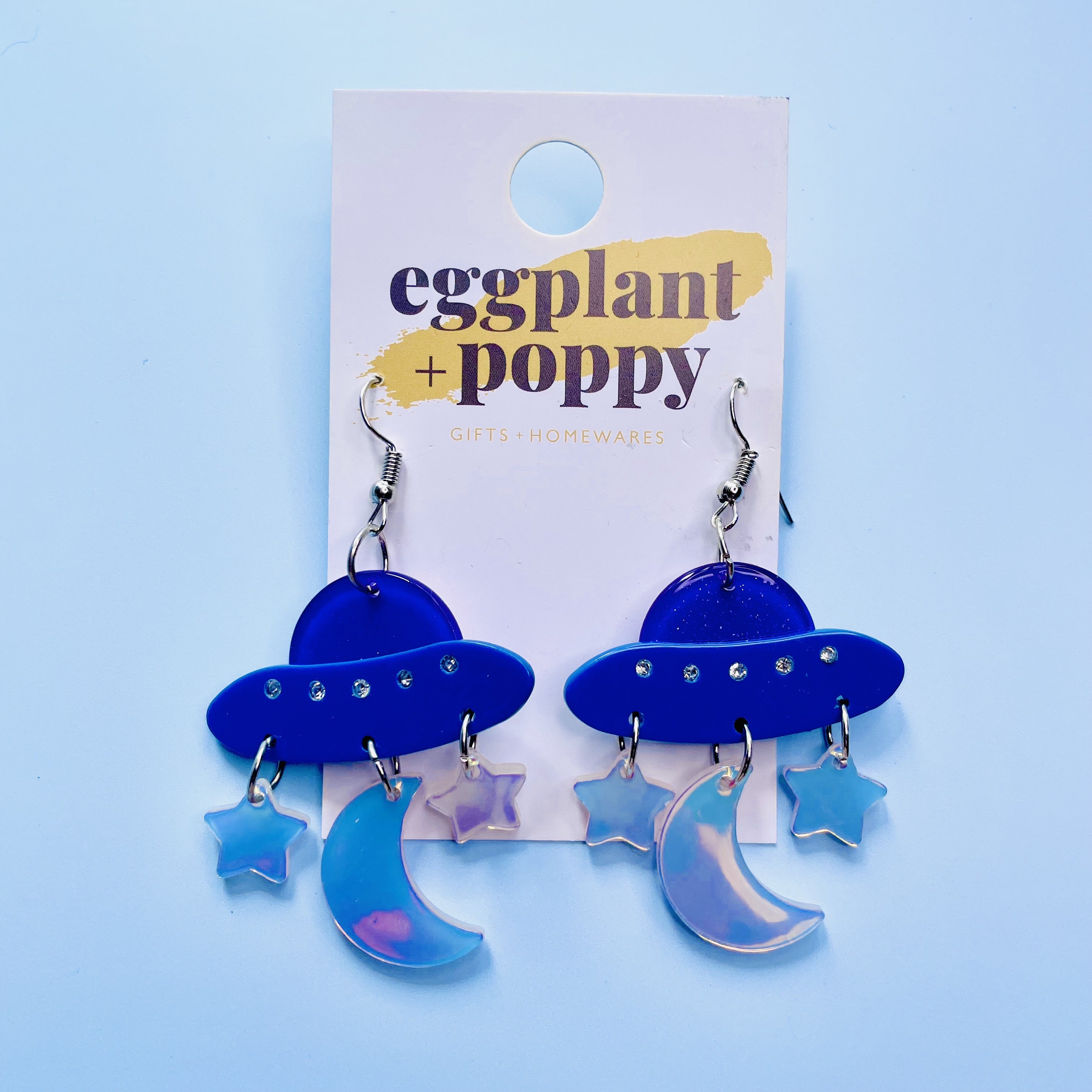Spaceship Earrings