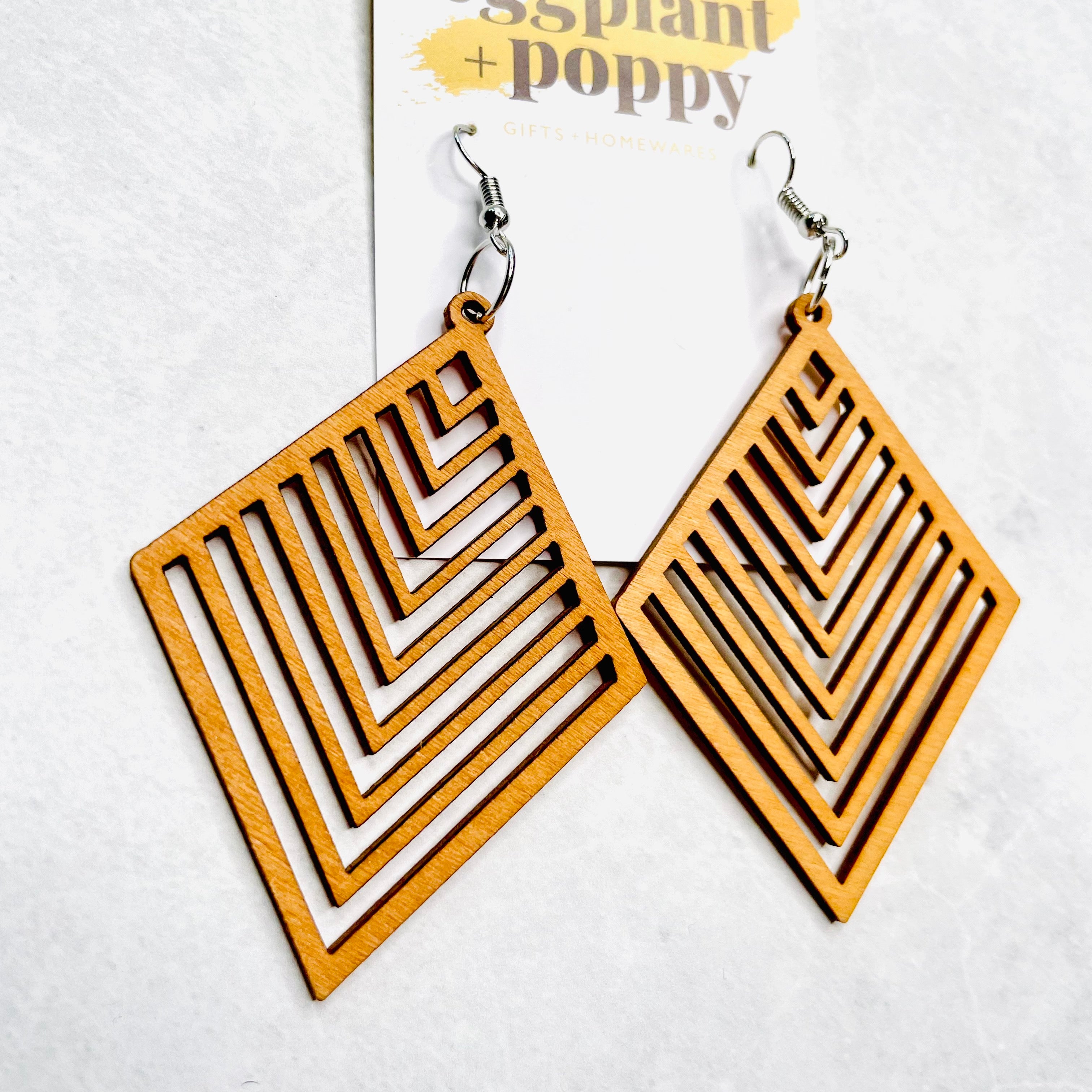 Timber Simple Line Earrings