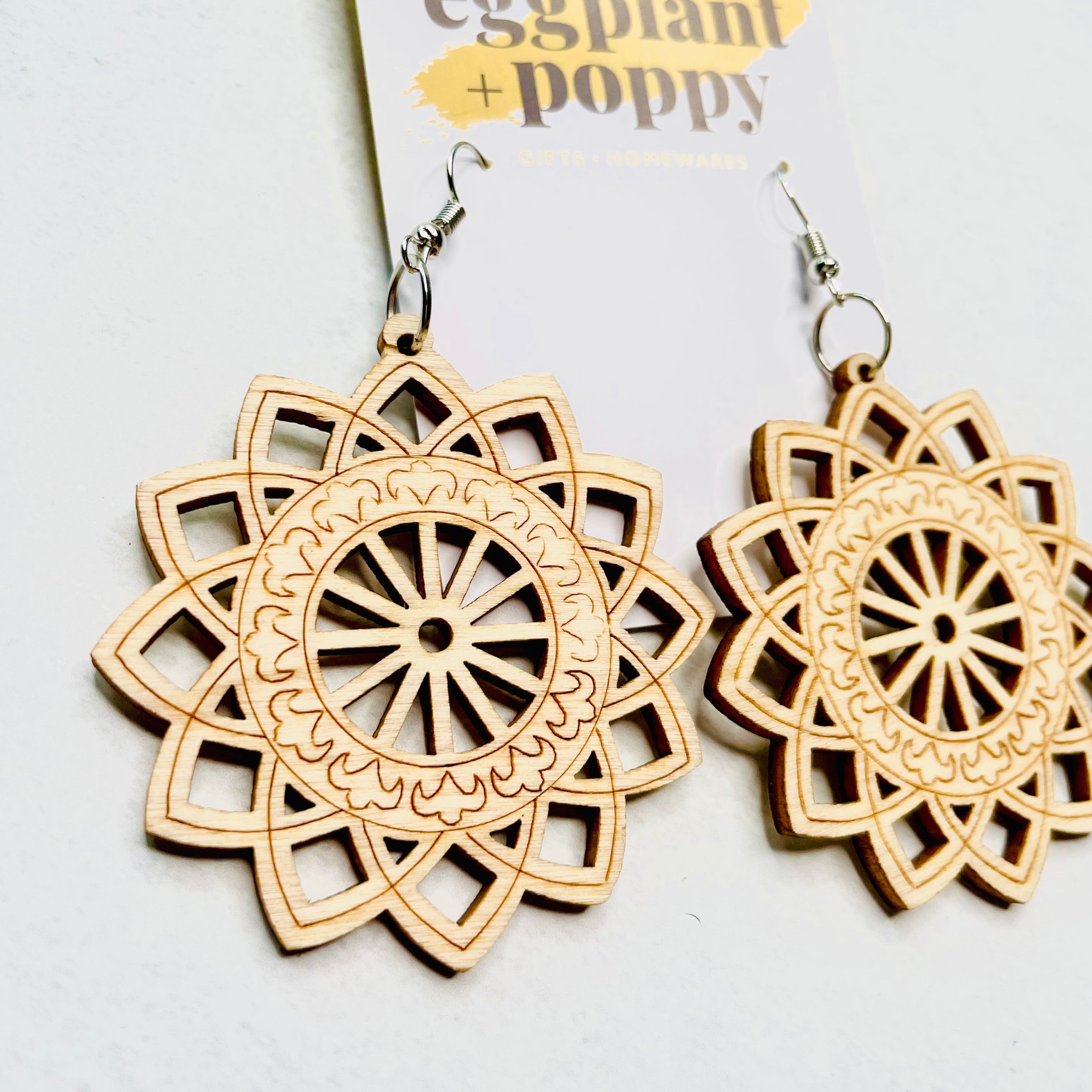 Timber Mandala Earrings