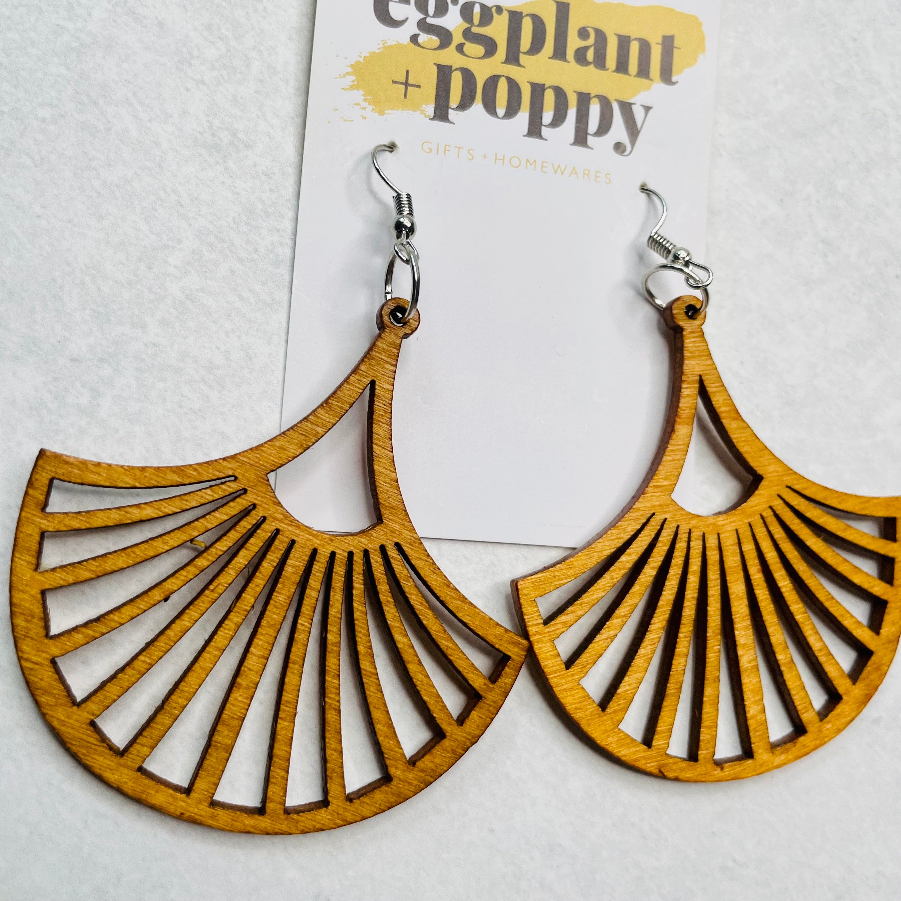 Timber Simple Fan Earrings