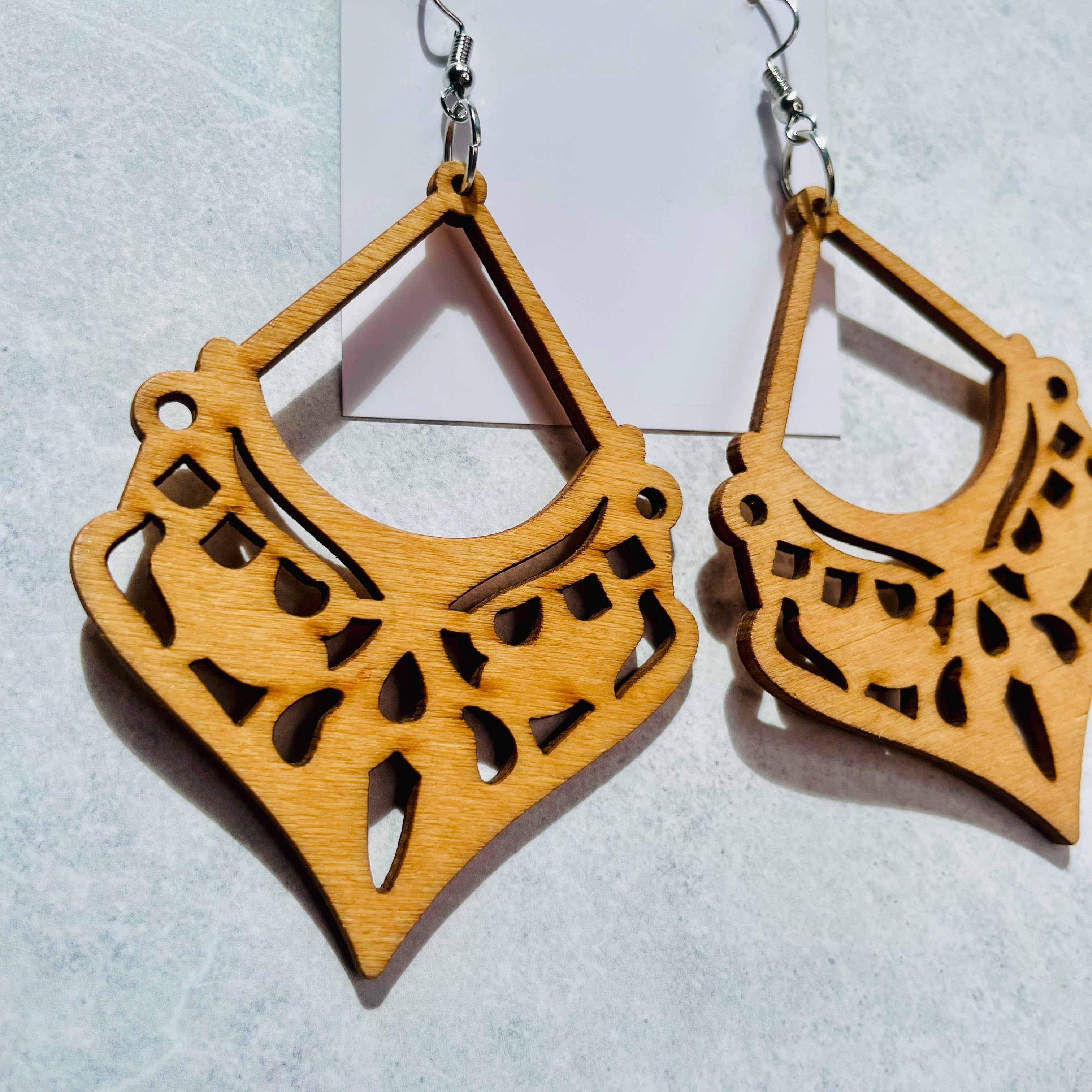 Timber Tribal Point Earrings