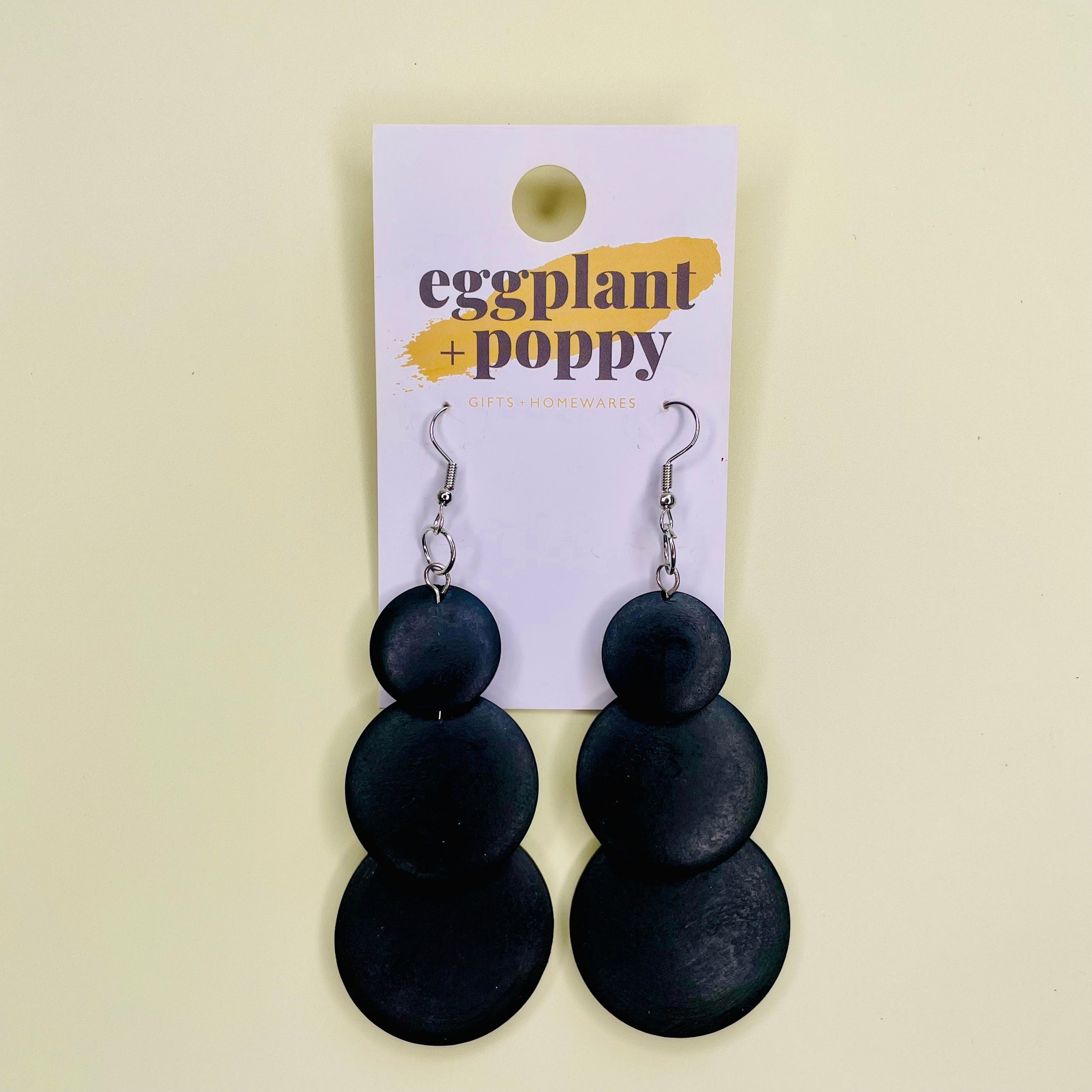 Timber Disc Dangle Earrings