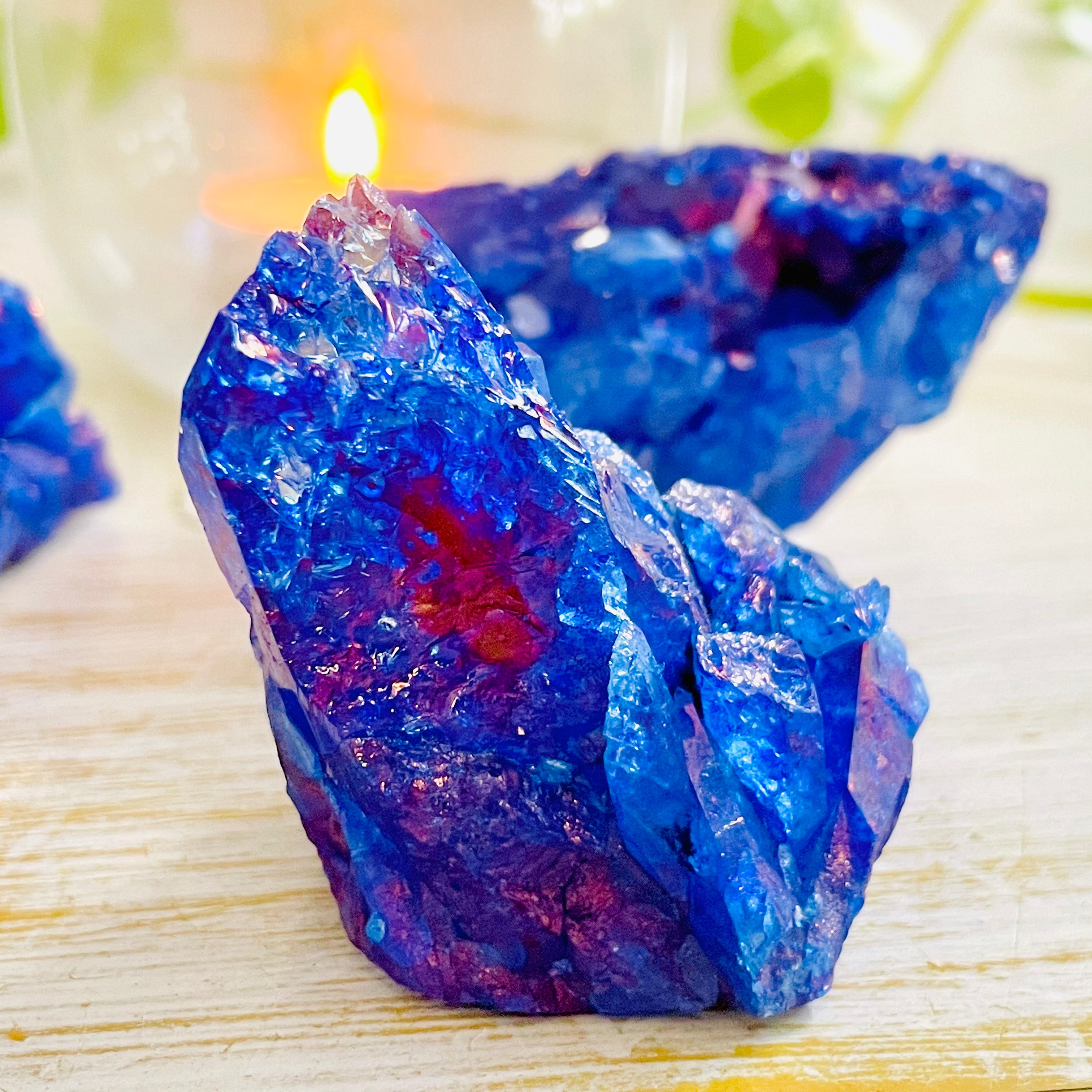 Blue Clear Quartz Cluster